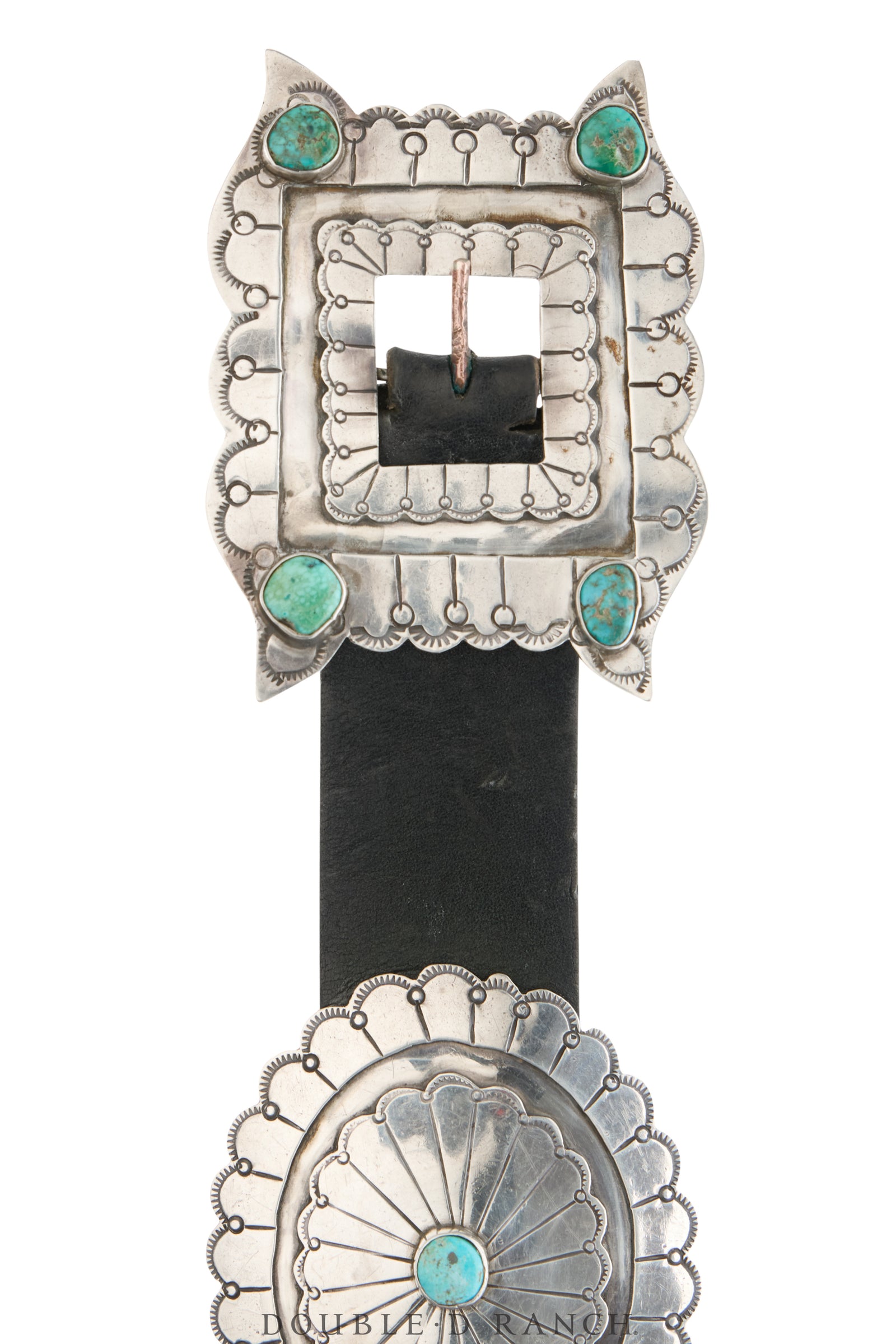 Belt, A Vintage, Concho, Turquoise, Third Phase Revival, Vintage Mid Century, 951