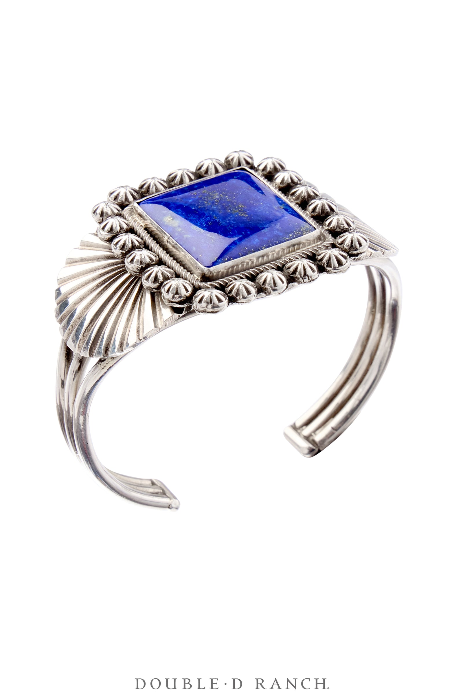 Cuff, Natural Stone, Lapis, Contemporary, 3908