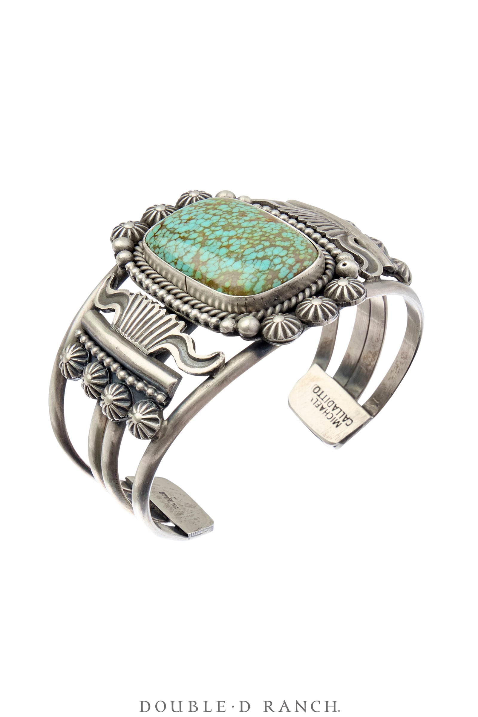 Cuff, Natural Stone, Turquoise, Hallmark, Contemporary, 3930