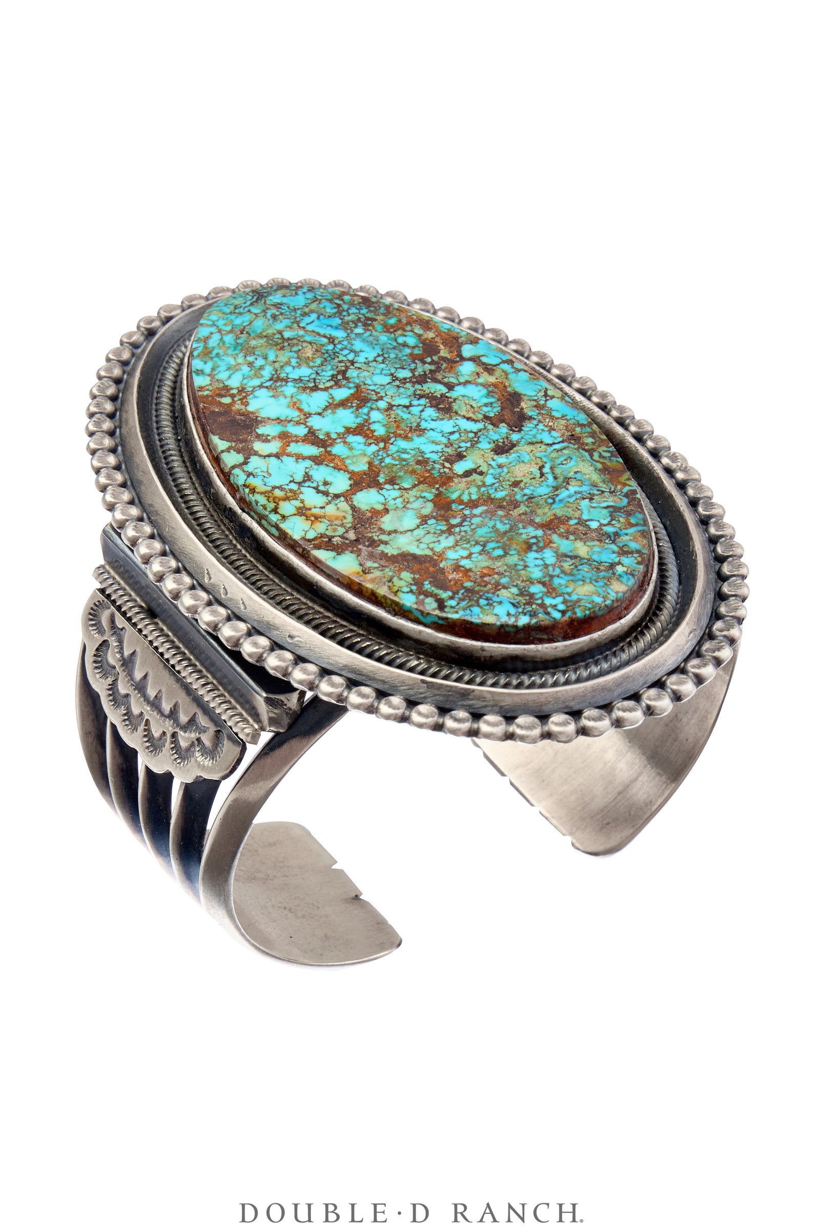 Cuff, Specimen, Turquoise, Kingman Mine, Great Matrix, Hallmark, Contemporary, 3962