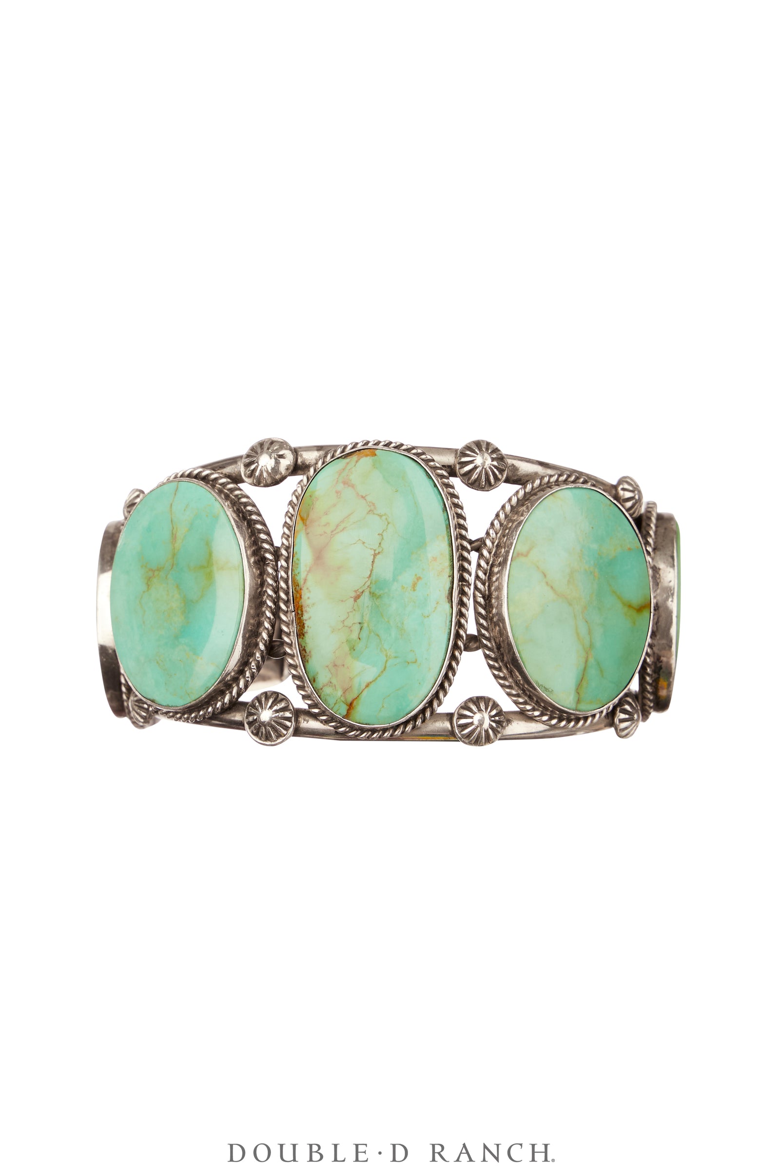 Cuff, Natural Stone, Turquoise, 5 Stones, Hallmark, Contemporary, 3966