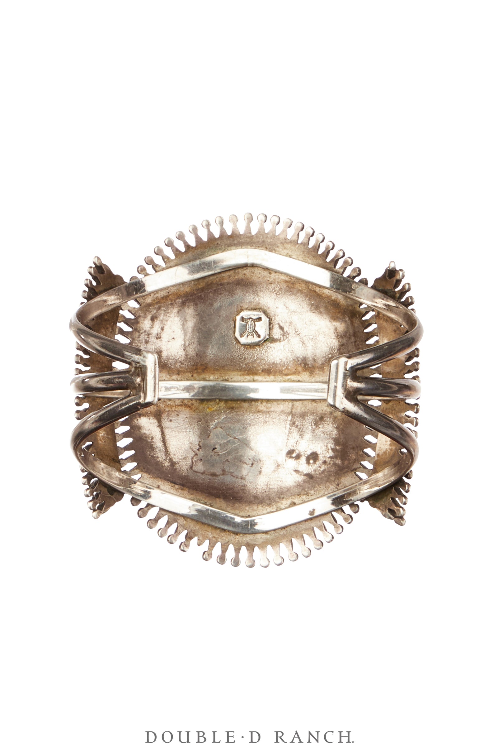 Cuff, Cluster, Turquoise, Needlepoint & Snake Eyes, Spectacular, Quam Hallmark, Vintage ‘70s, 3968