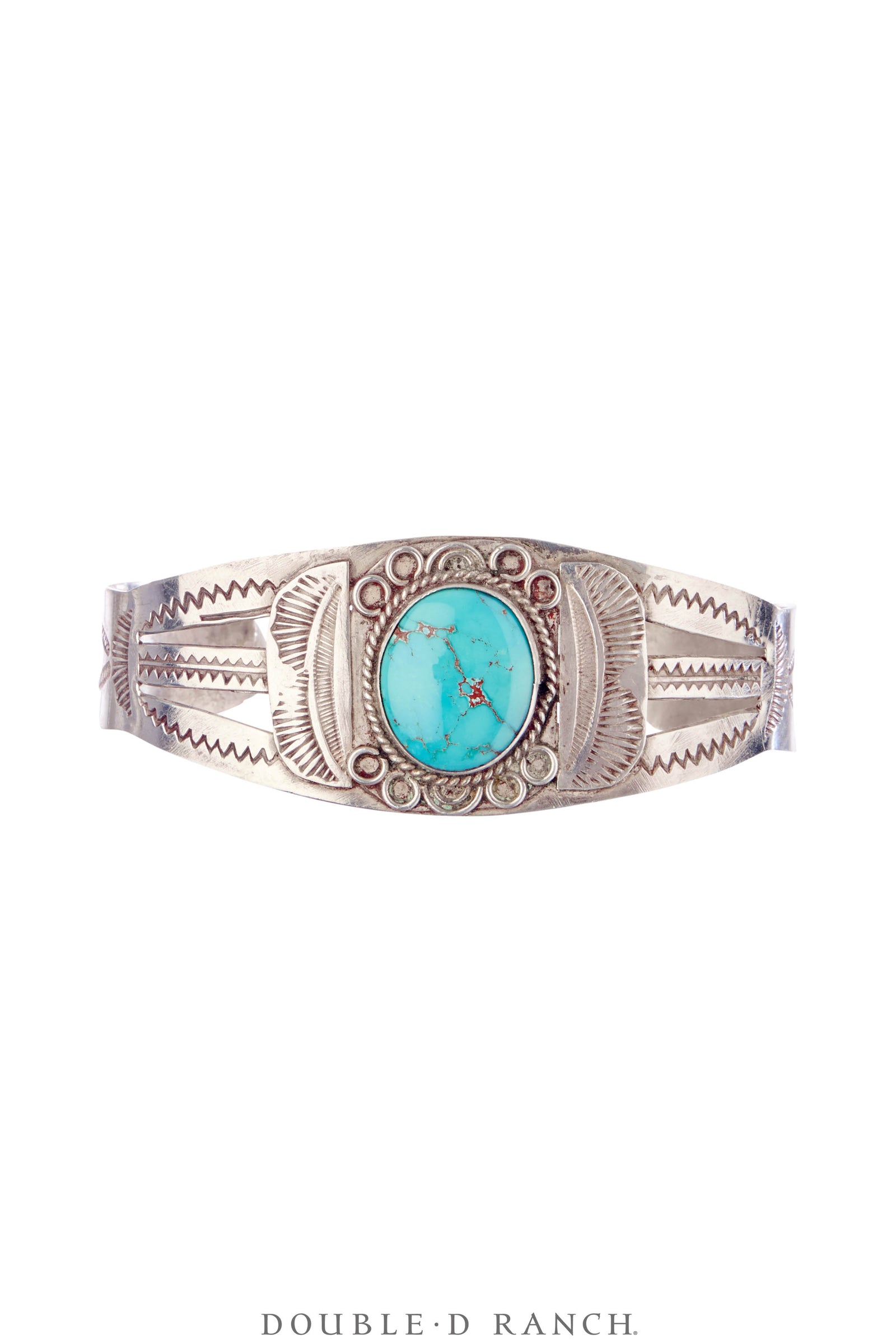 Cuff, Fred Harvey Railroad Era, Turquoise, Vintage ‘40s, 4057
