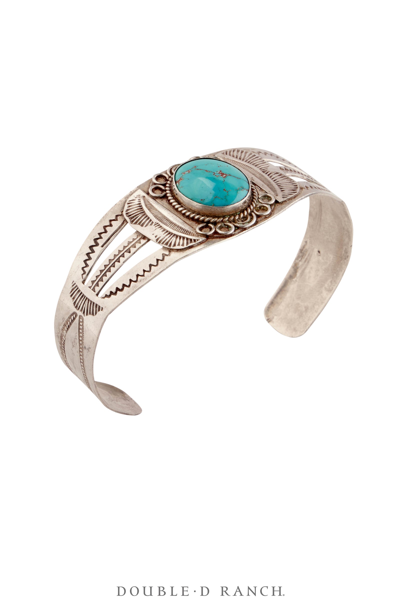 Cuff, Fred Harvey Railroad Era, Turquoise, Vintage ‘40s, 4057