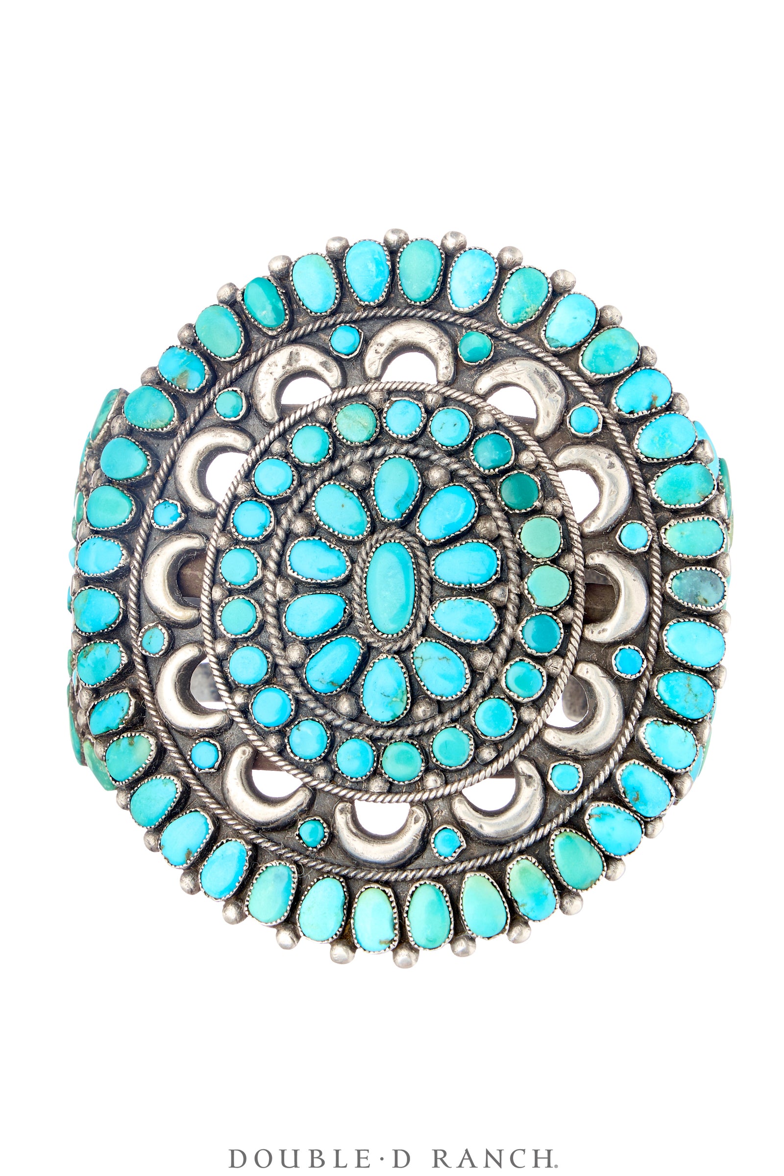 Cuff, Cluster, Turquoise, circa 1950's, Vintage, 4084