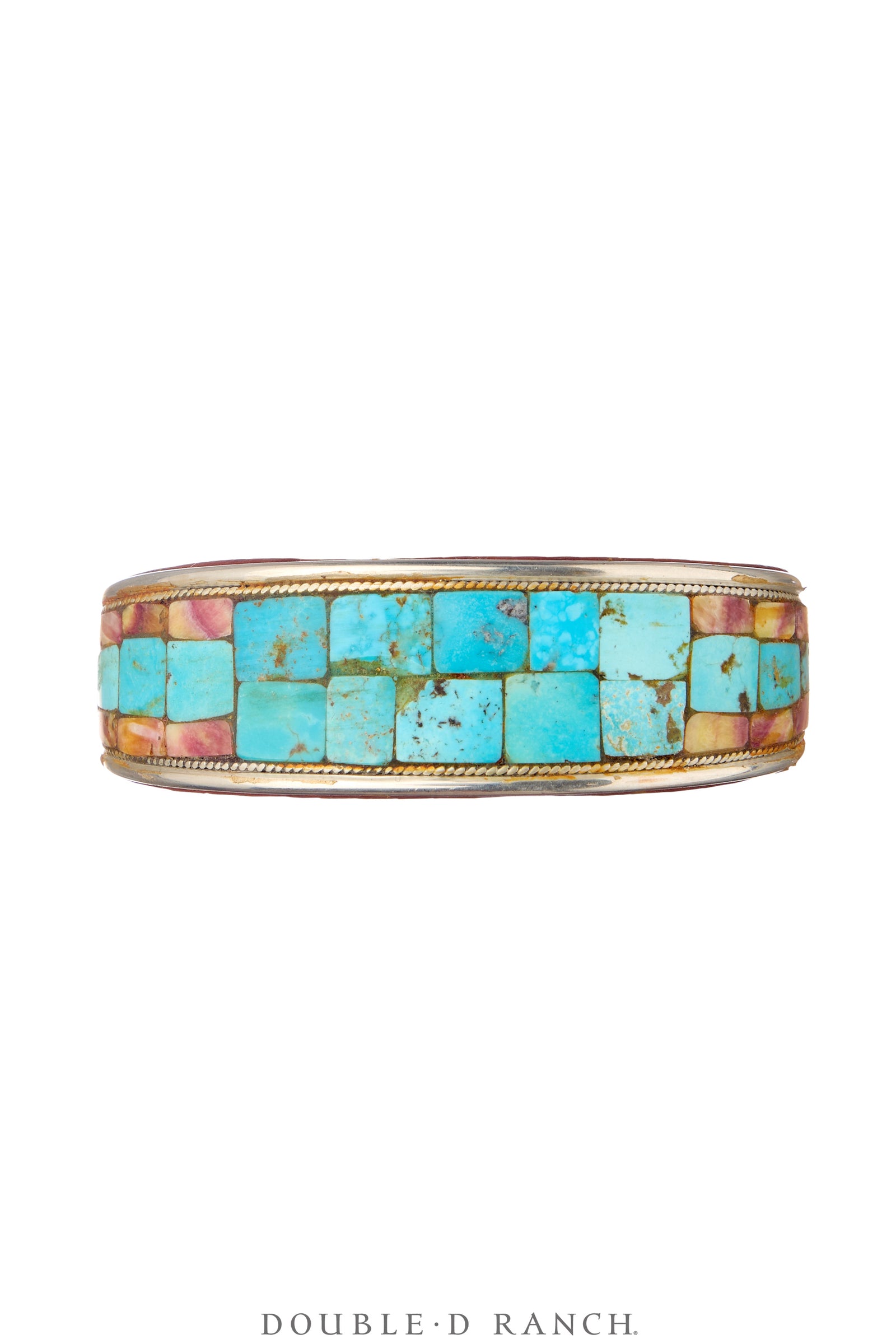Cuff, Inlay, Turquoise, Leather Lined, Artisan, Charlie Favour, Contemporary, 4085