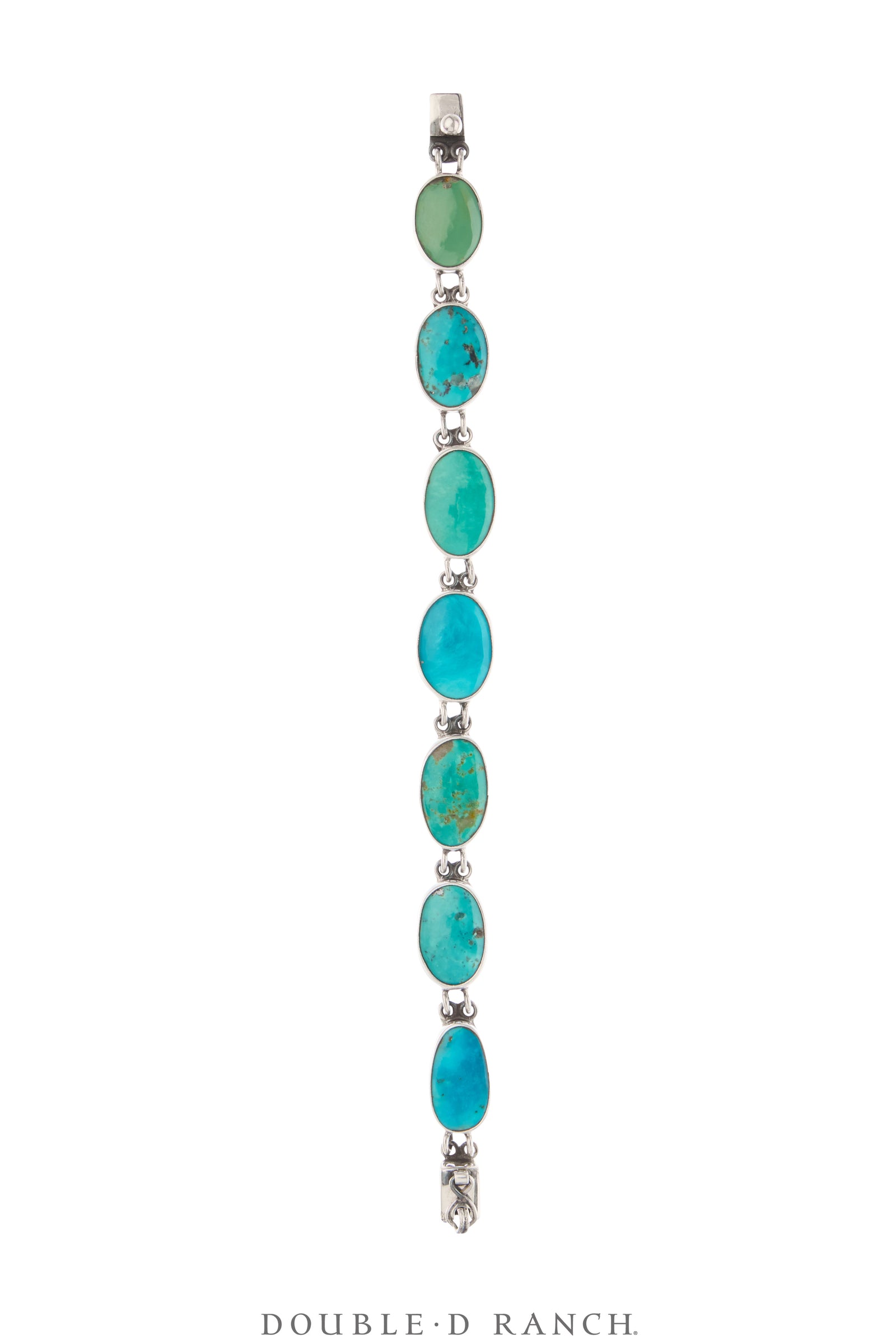 Bracelet, Federico, Chain Inlay, Turquoise, Hallmark, Contemporary, 4129