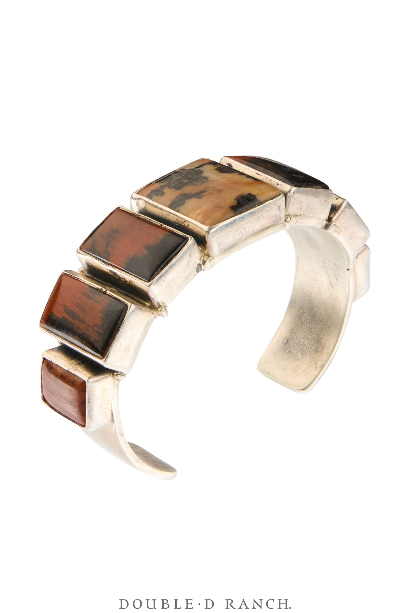 Cuff, Federico, Natural Arizona Rainbow Petrified Wood, Hallmark, Contemporary, 4139