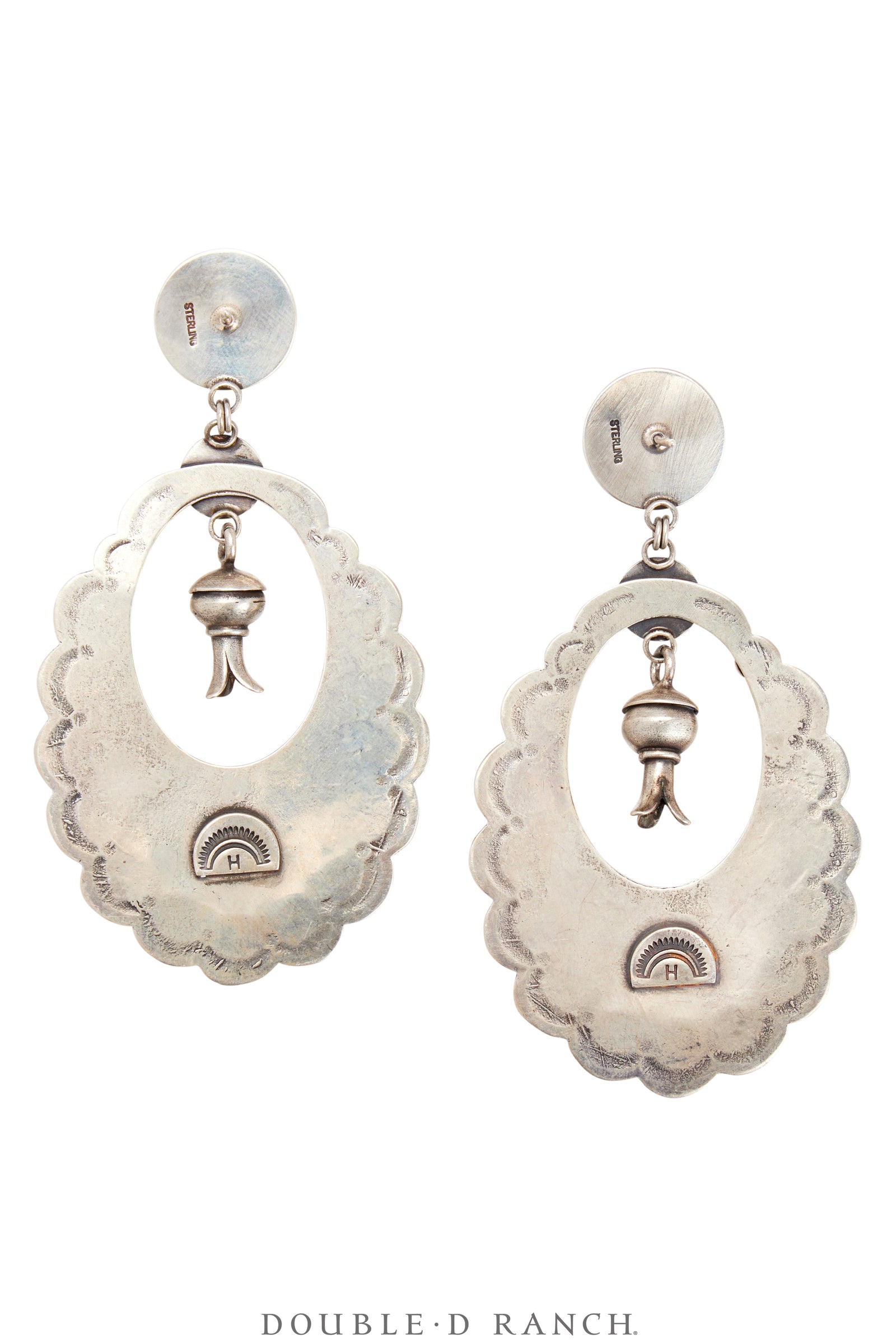 Earrings, Hoop, Turquoise, Dennis Hogan Hallmark, Contemporary, 1450A