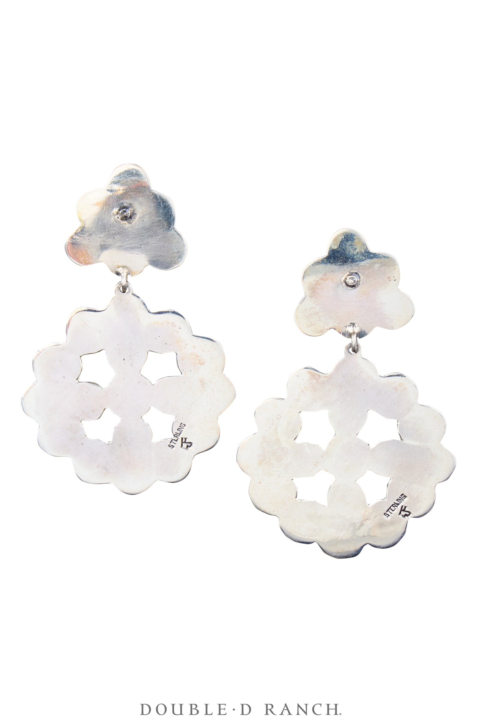 Earrings, Federico, Cluster, Drop, Onyx, Hallmark, Contemporary, 1898