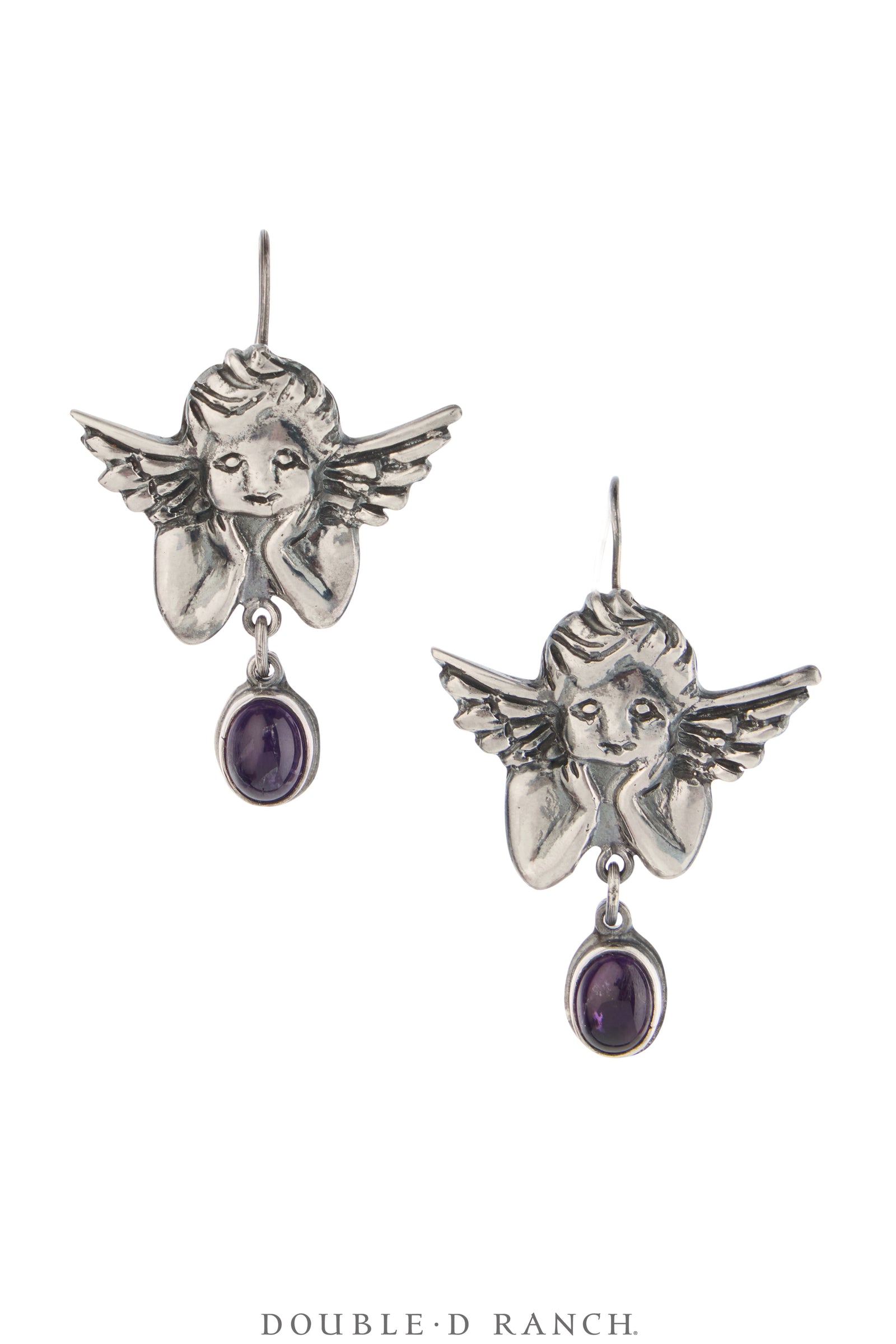 Earrings, Federico, Drop, Peridot, Cherubs, Hallmark, Contemporary, 1910C