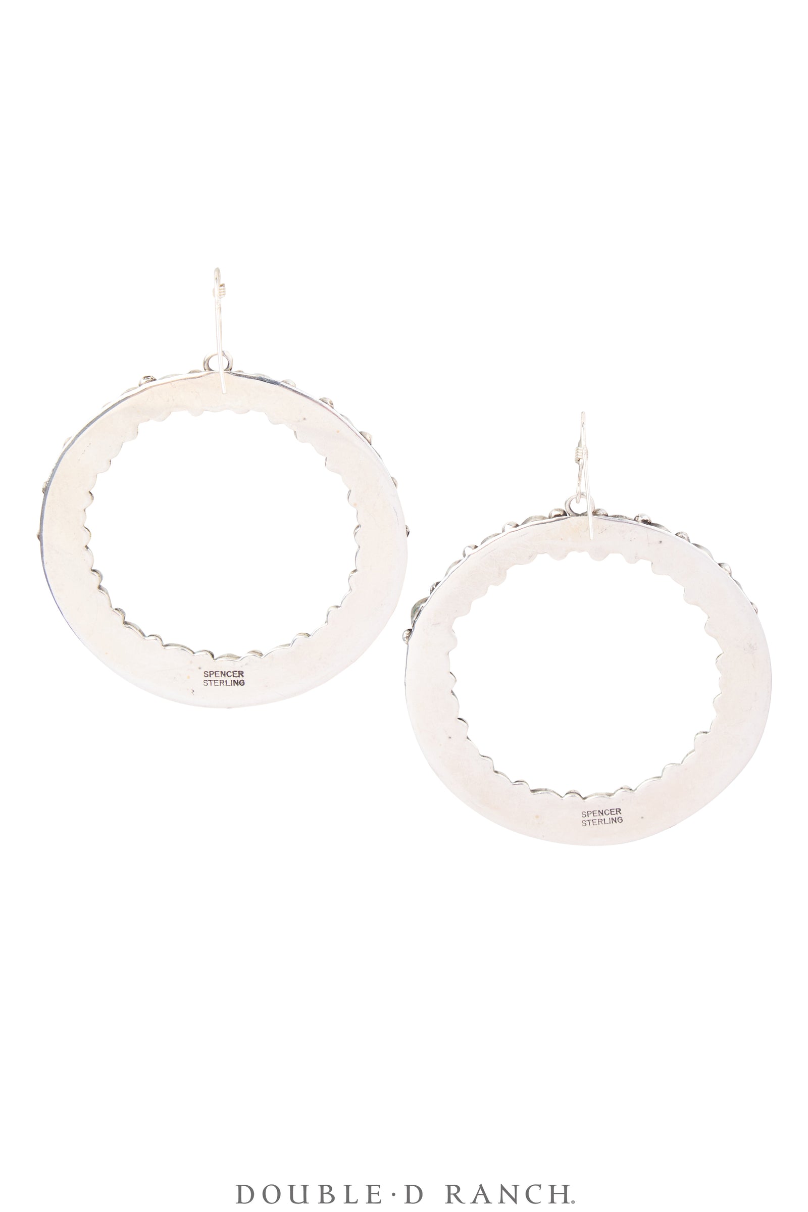 Earrings, Hoops, Turquoise, Hallmark, Contemporary, 1942