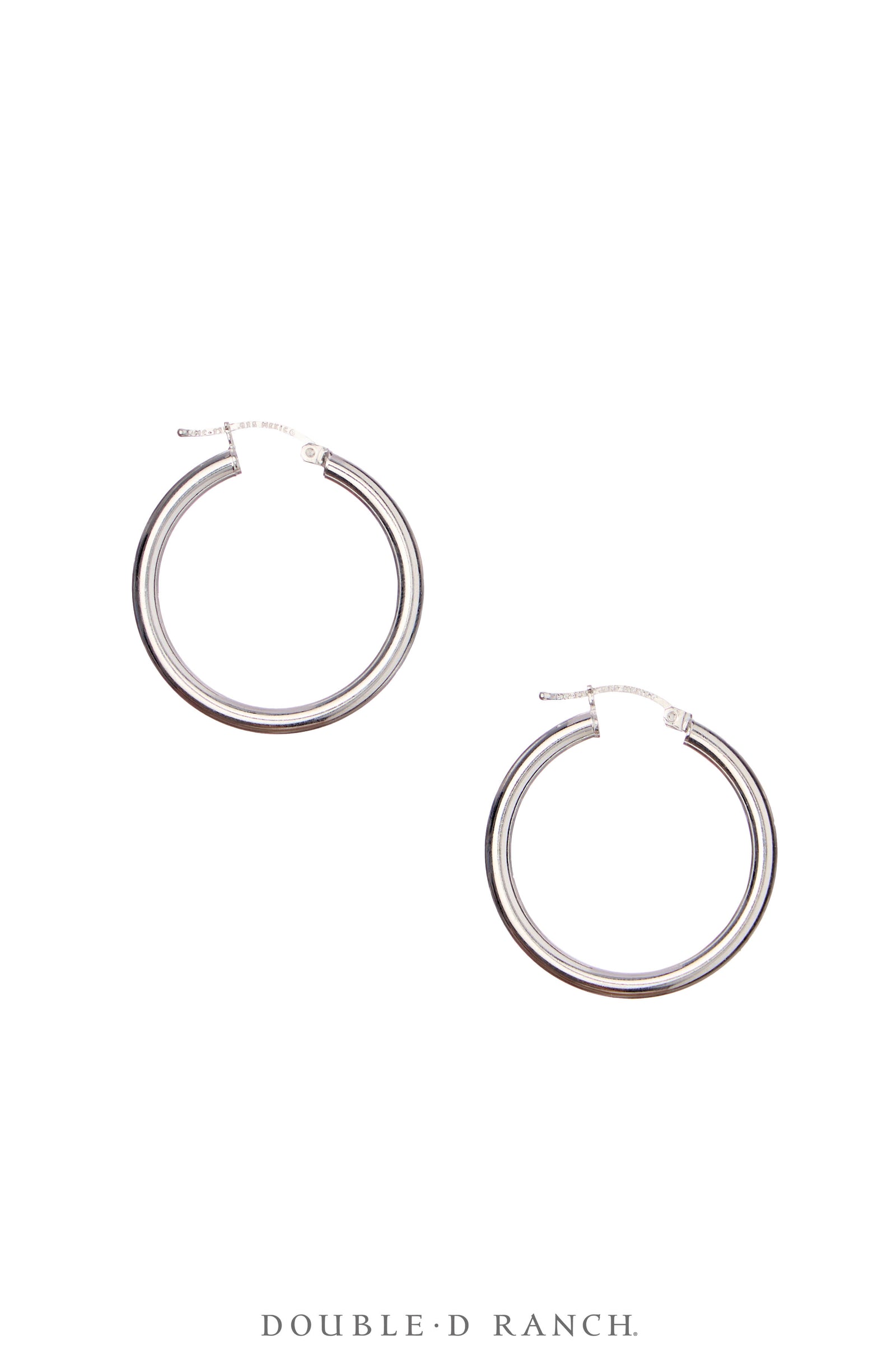 Earrings, Hoop, Small, Silver, Contemporary, 2074