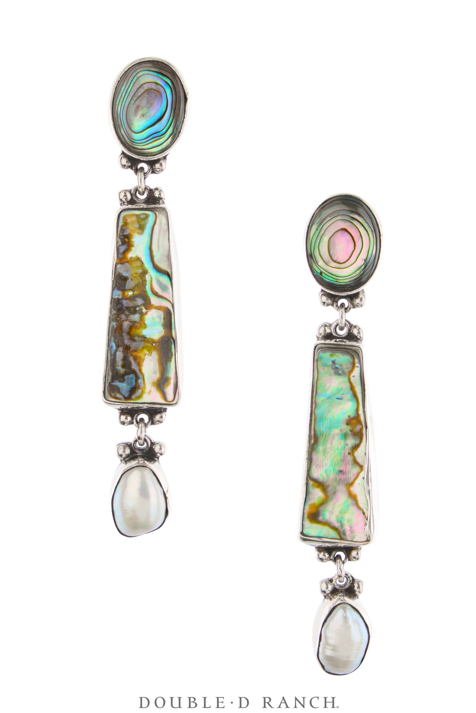 Earrings, Federico, Drop, Abalone, Mother of Pearl, Hallmark, Contemporary, 2168