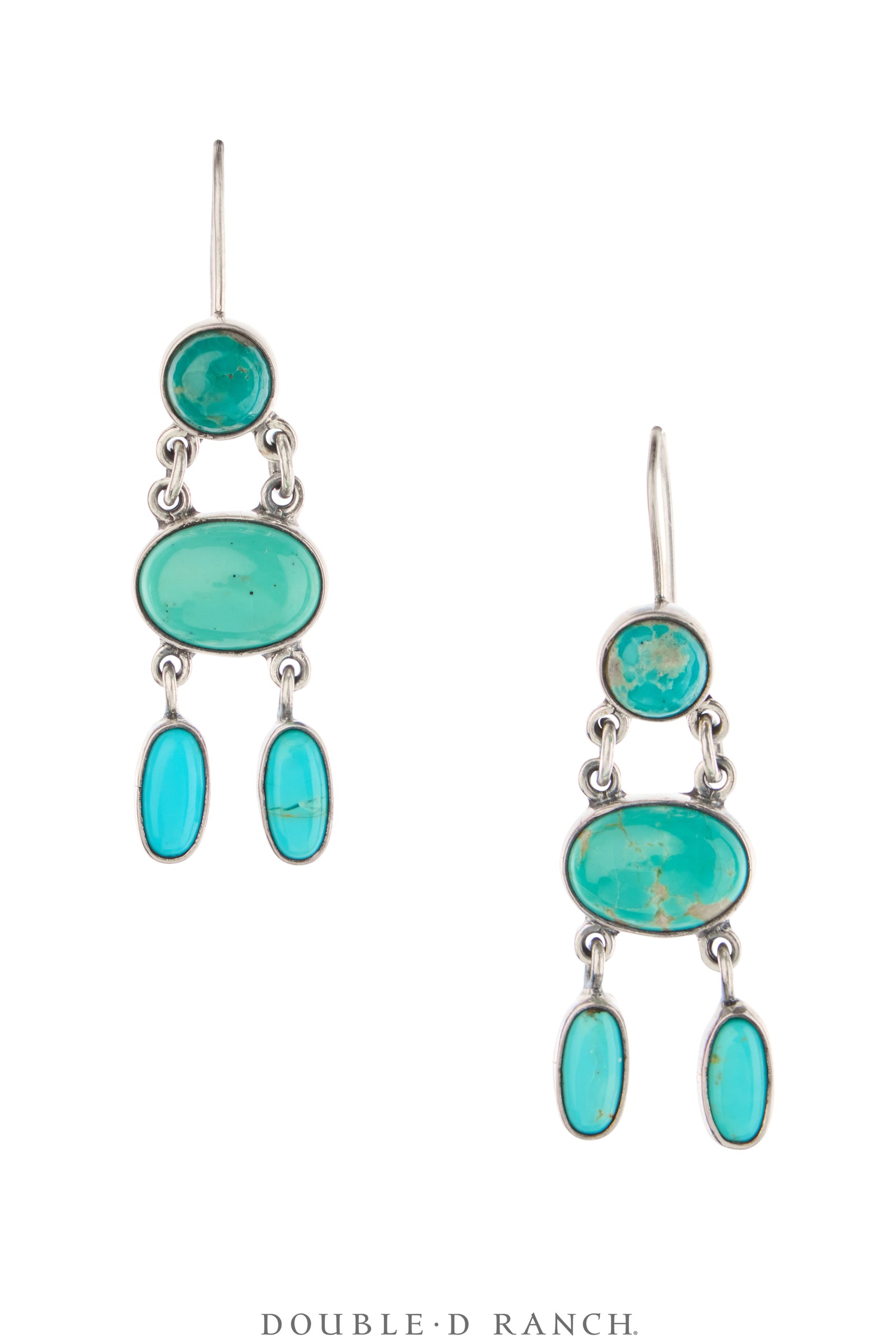 Earrings, Federico, Drop, Turquoise, Hallmark, Contemporary, 2197