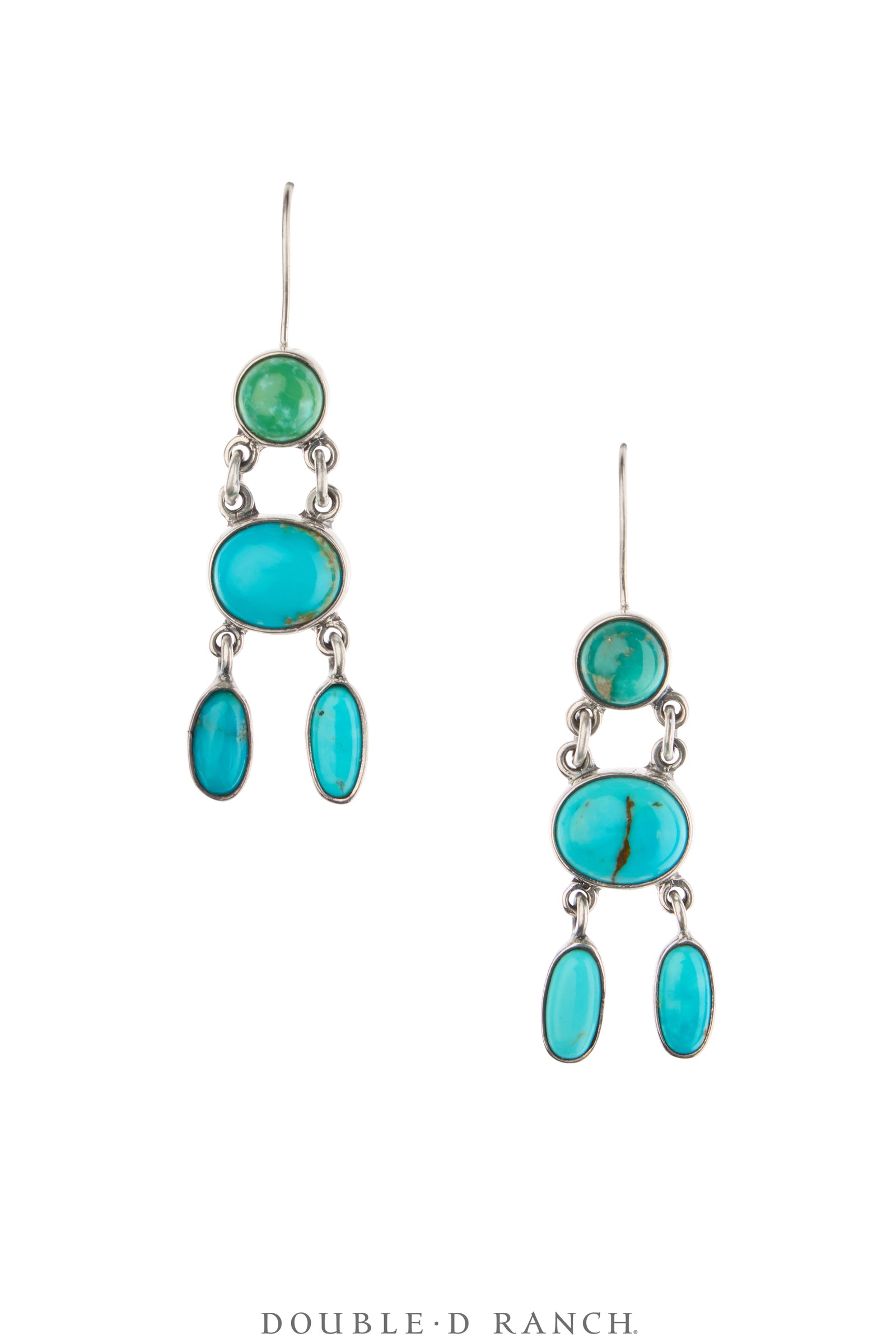 Earrings, Federico, Drop, Turquoise, Hallmark, Contemporary, 2198