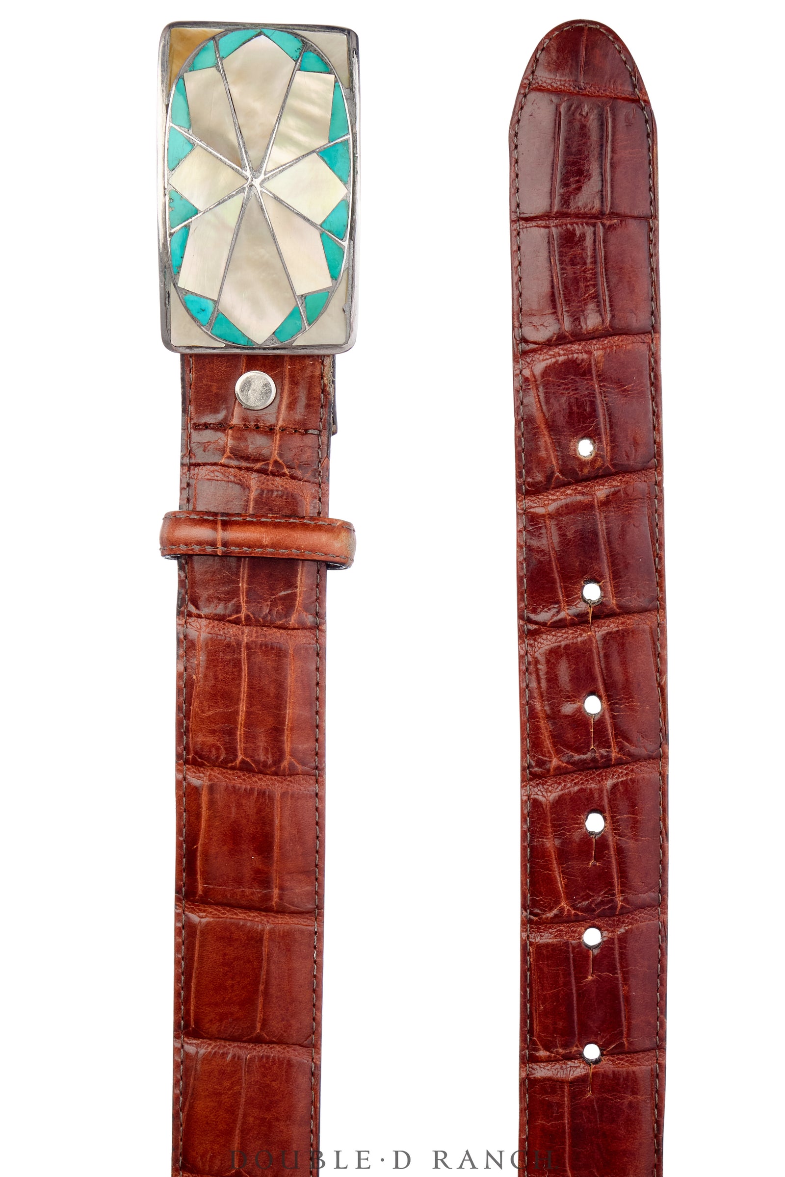 Belt & Bolo Set, Inlay, Multi-Stone, Vintage, 3463