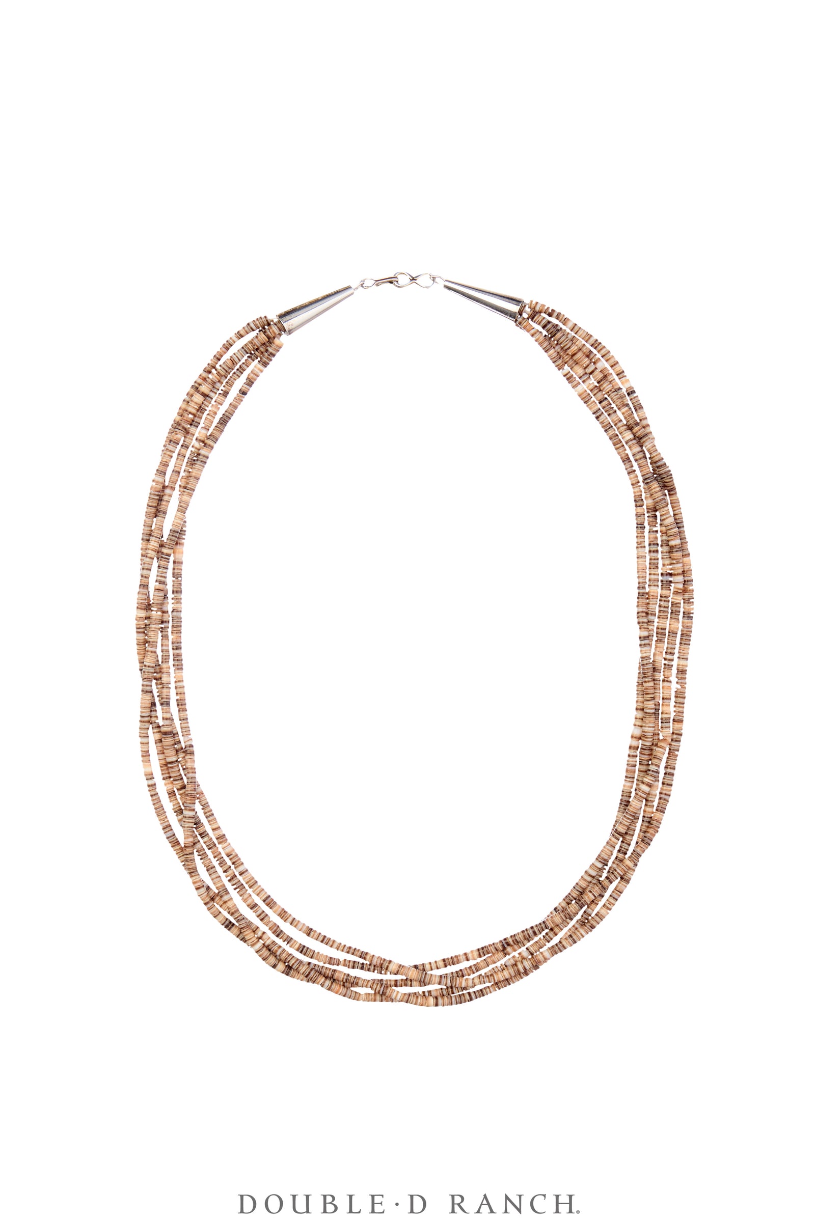 Necklace, Natural Stone, Heishi, Gray Shell, 5 Strand with Earrings, 18," Artisan, Contemporary, 3541