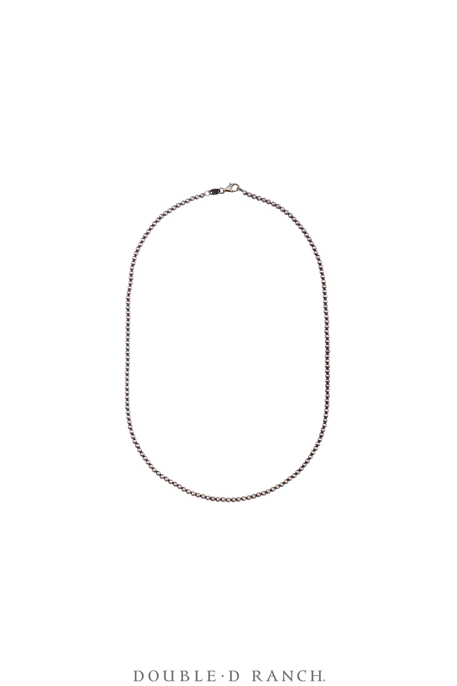 Necklace, Desert Pearls, Sterling Silver, 18,", 3mm Artisan, Contemporary, 3553