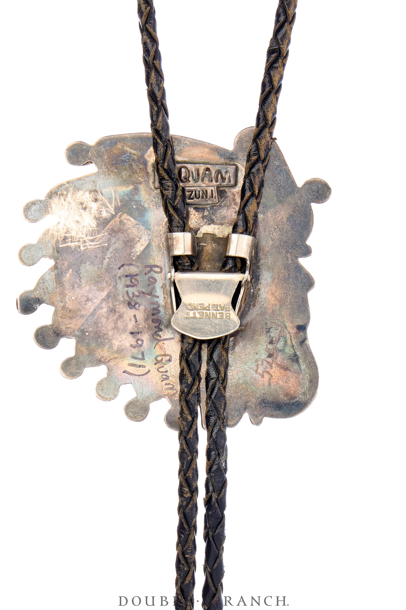 Bolo, Novelty, Channel Inlay, Comanche, Quam, Hallmark, Vintage, 3571