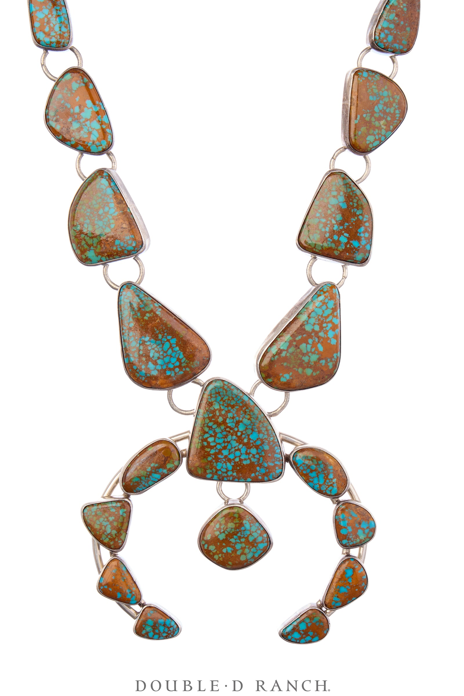 Necklace, Squash Blossom, Turquoise, Carmel Matrix, Beautiful Balance, Hallmark, Contemporary, 3576