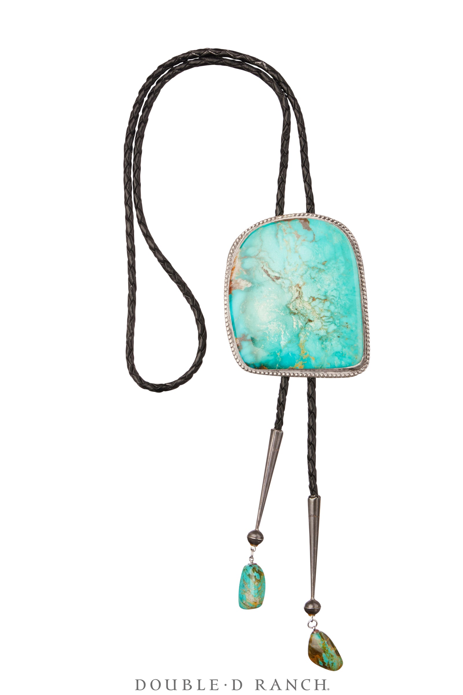 Bolo, Specimen, Turquoise, Matching Aigullettes, Vintage, 3587