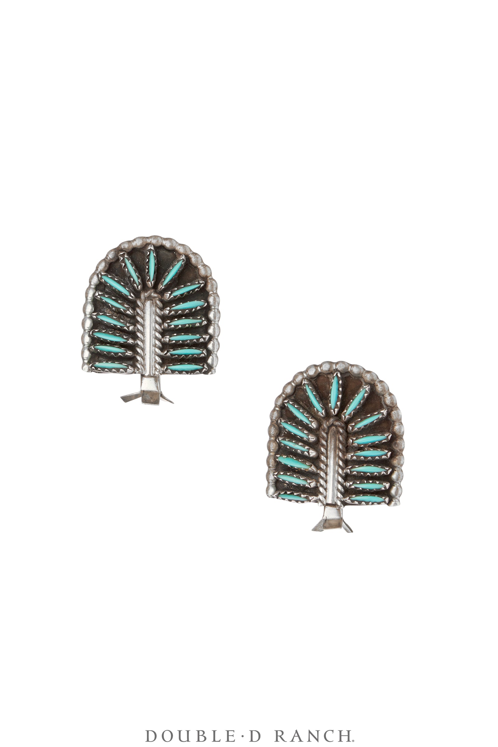 Necklace, Princess, Turquoise, Zuni Needlepoint, With Matching Earrings, Vintage, 3590