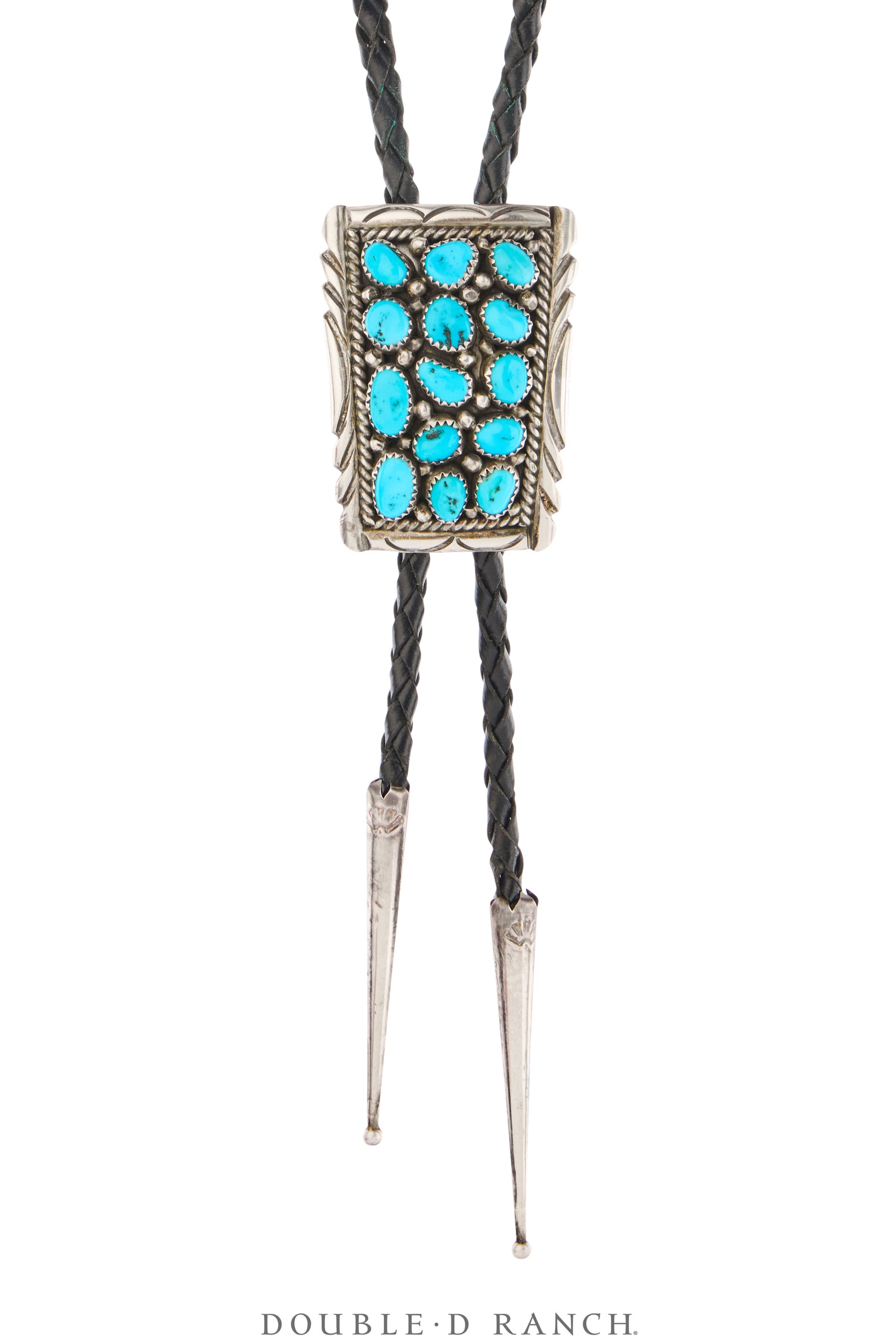 Bolo, Cluster, Turquoise, Vintage, 3703