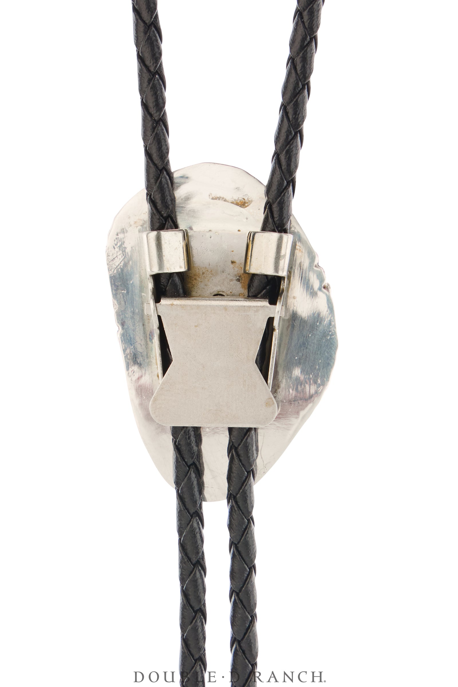 Bolo, Natural Stone, Turquoise, Heavy Matrix, Hallmark, Vintage, 3705