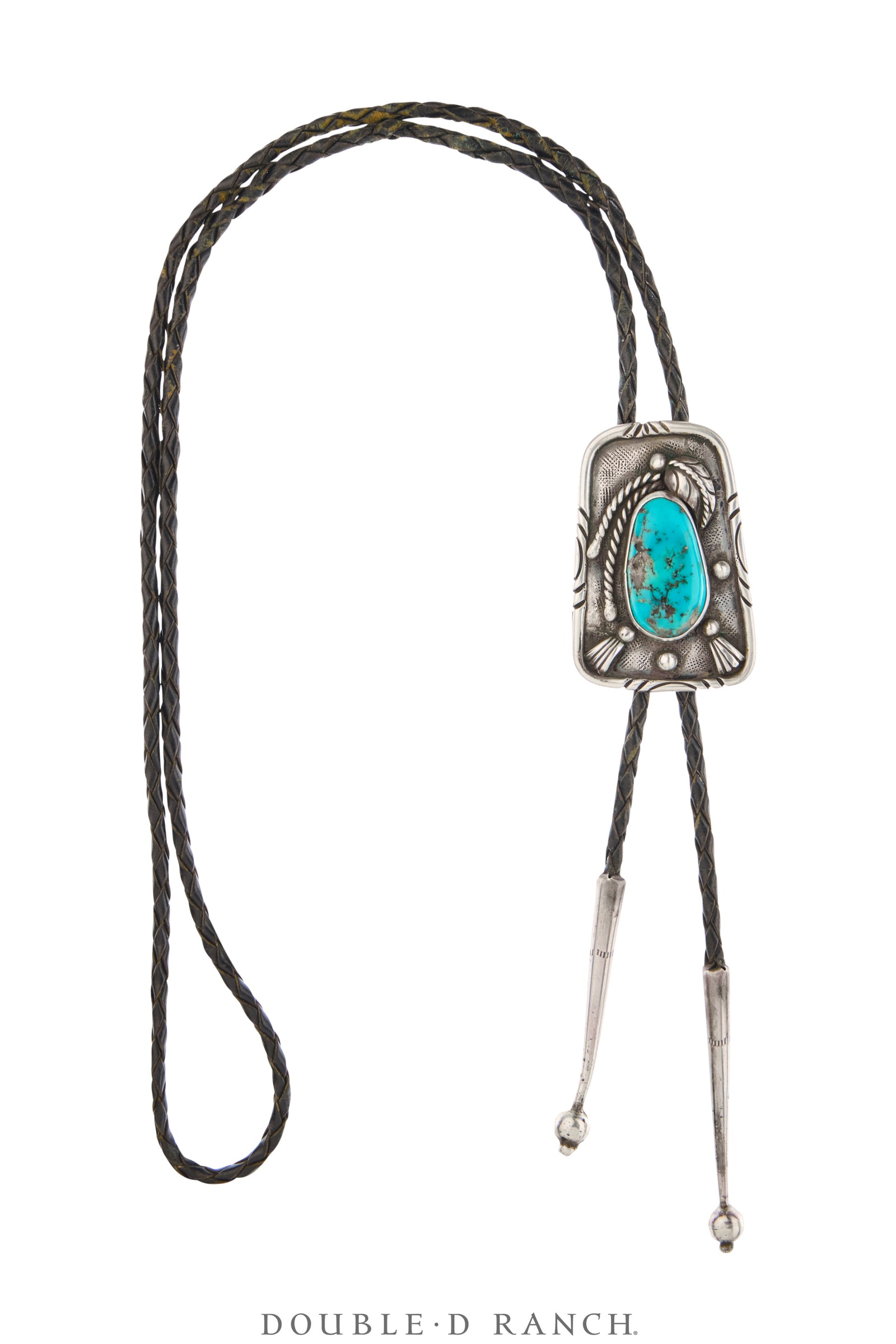 Bolo, Natural Stone, Turquoise, Vintage, 3707