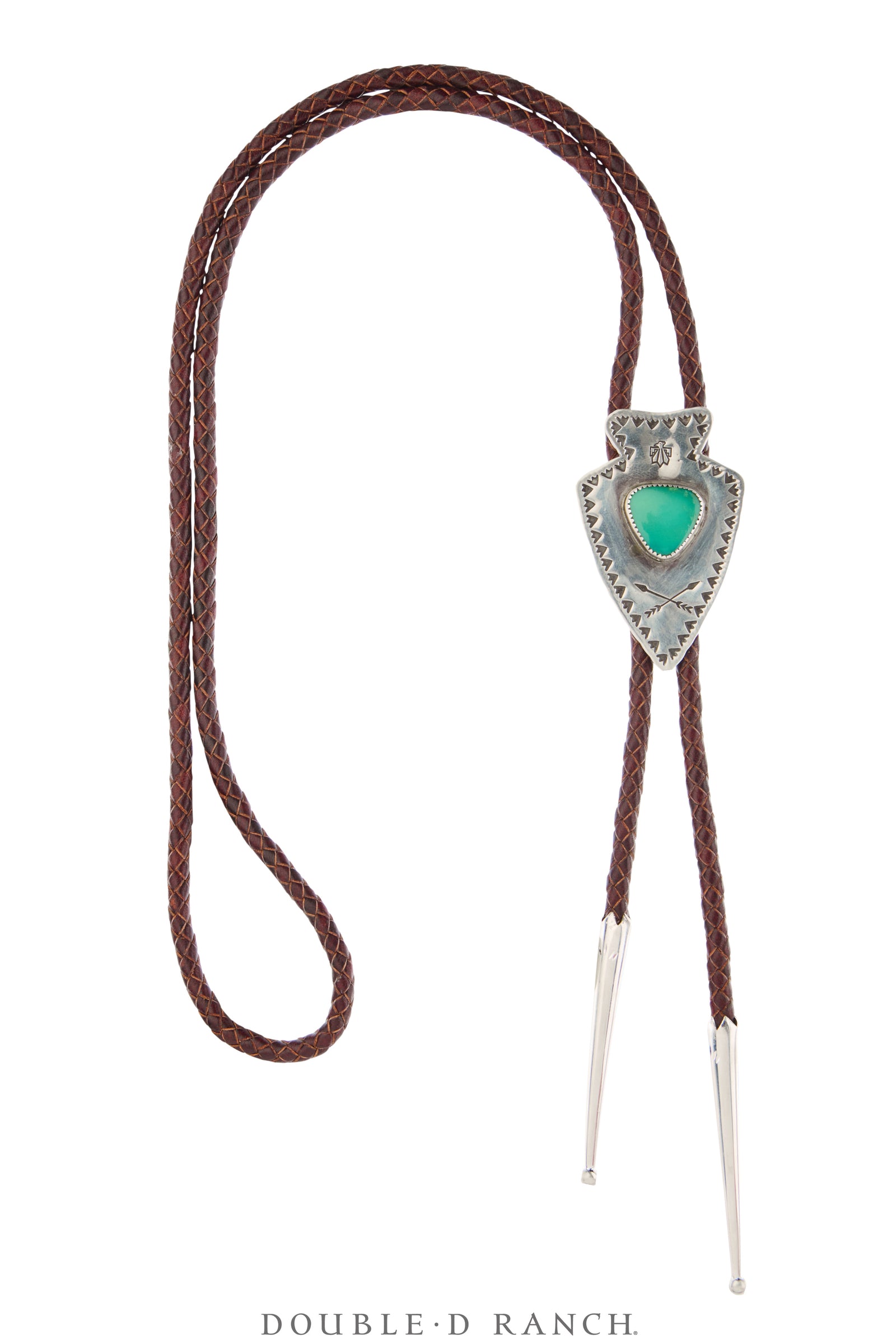 Bolo, Novelty, Chrysocolla, Arrowhead, Hallmark, Vintage, 3719