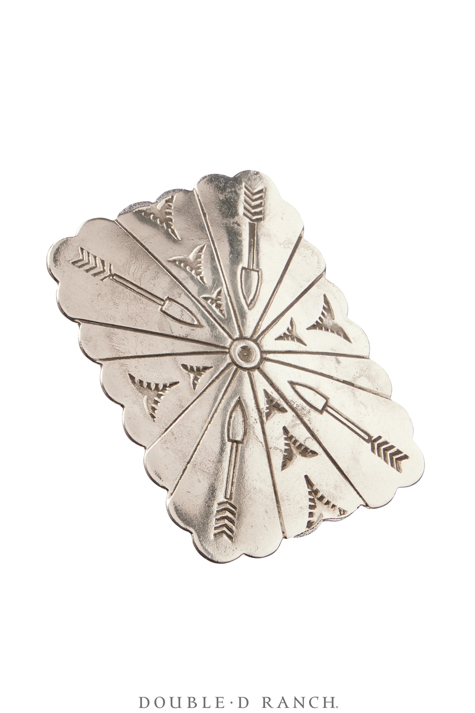 Scarf Slide, Repurposed, Concho, Up-Cycled, Vintage, 1183