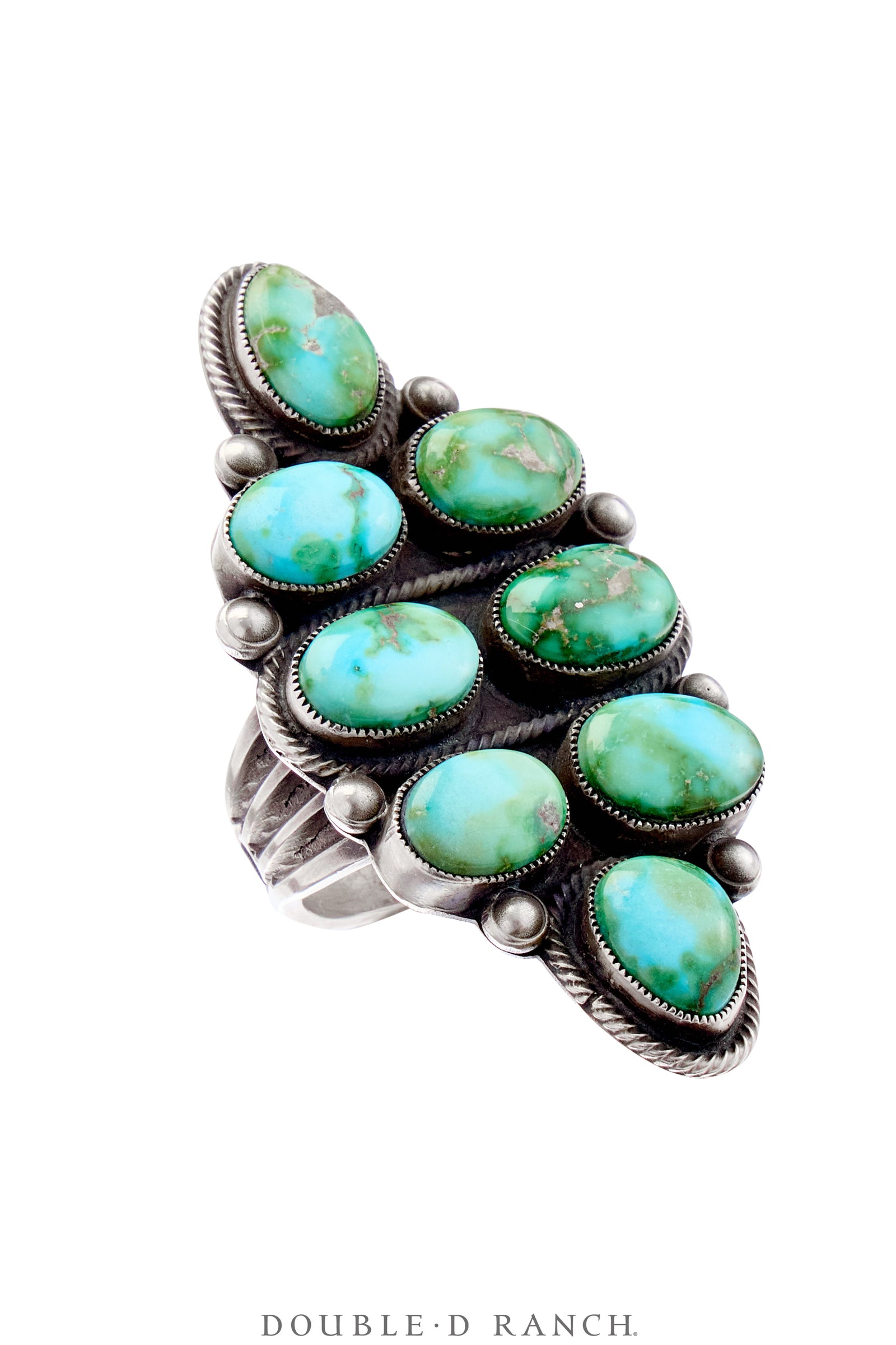 Ring, Cluster, Turquoise, Hallmark, Contemporary, 1067