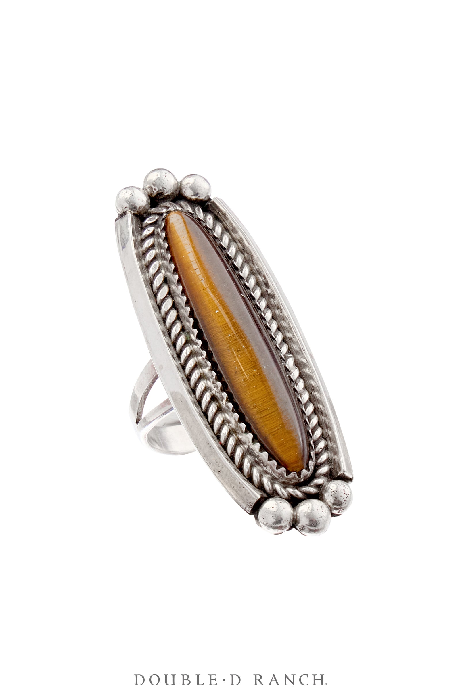 Ring, Natural Stone, Tiger Eye, Hallmark, Contemporary, 1751