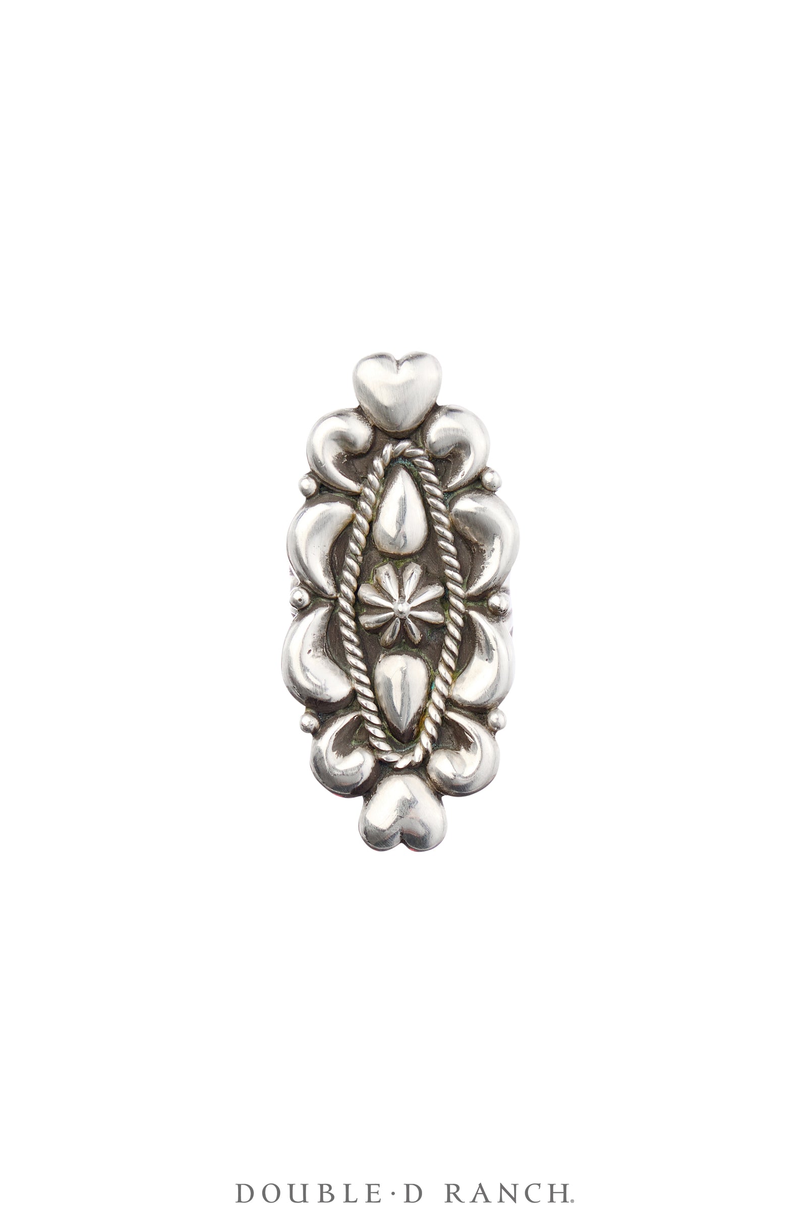 Ring, Shield, Sterling Silver, Hallmark, Contemporary 7, 1756