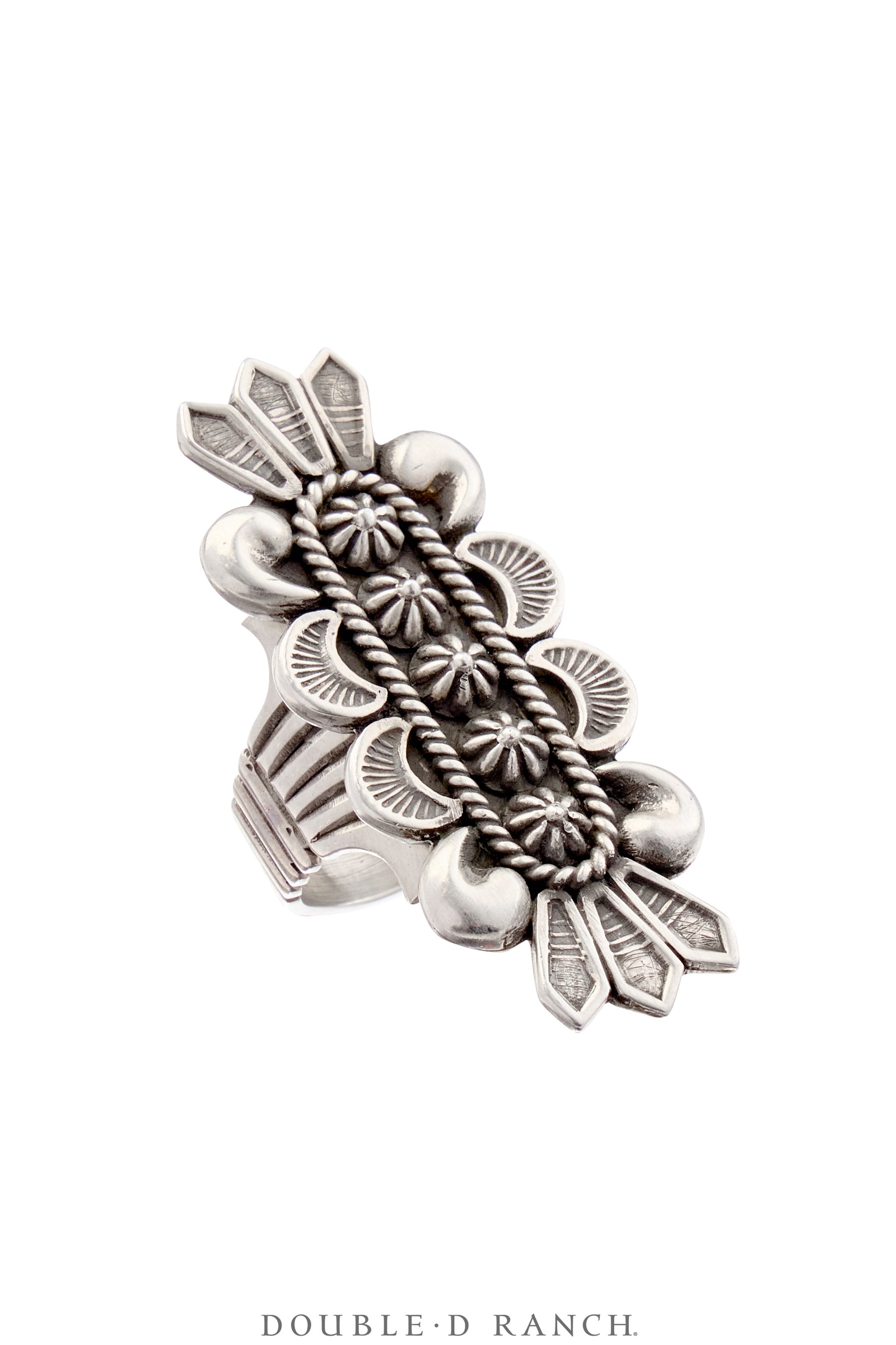 Ring, Shield, Sterling Silver, Hallmark, Contemporary 7.5, 1757