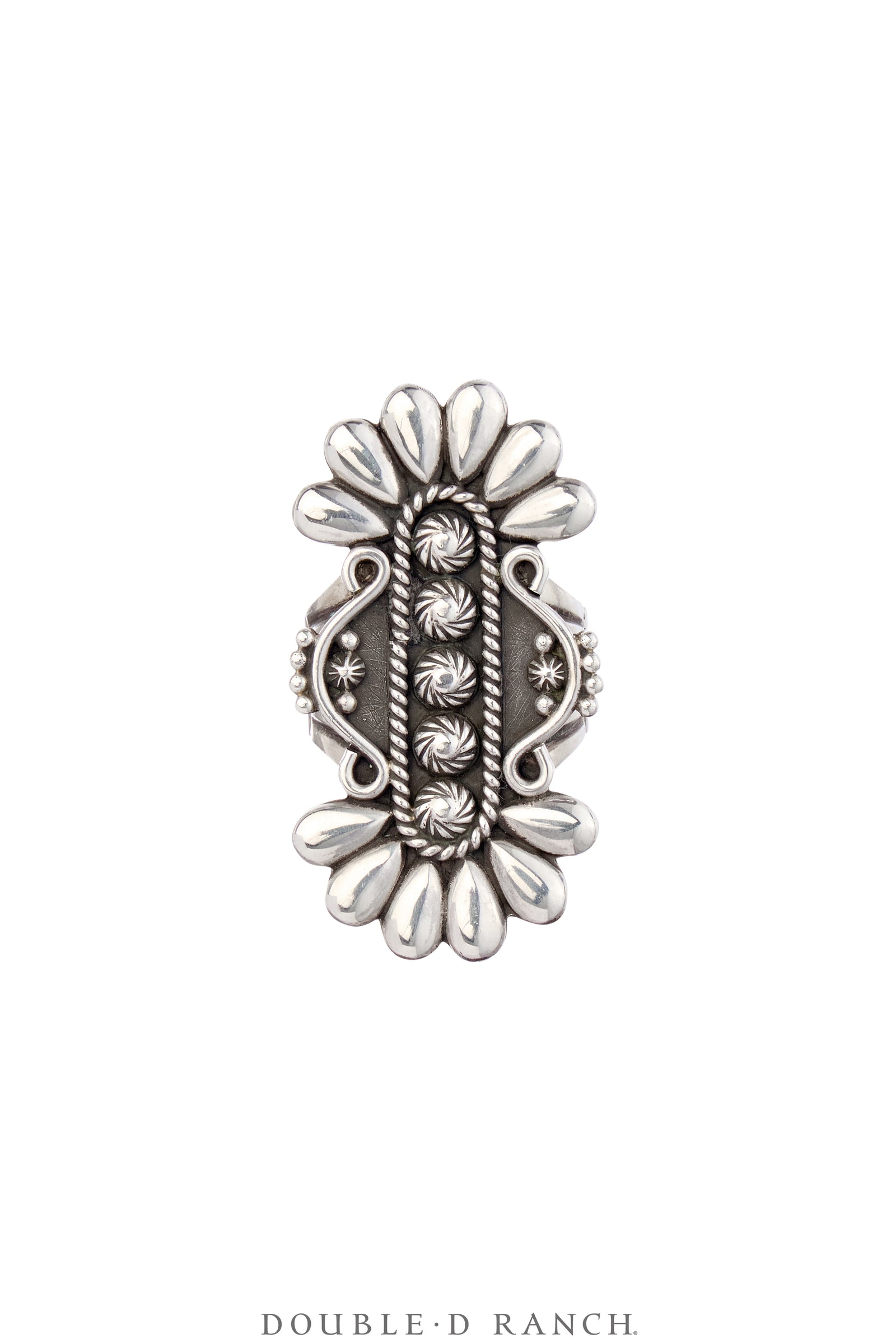 Ring, Shield, Sterling Silver, Hallmark, Contemporary 10, 1759