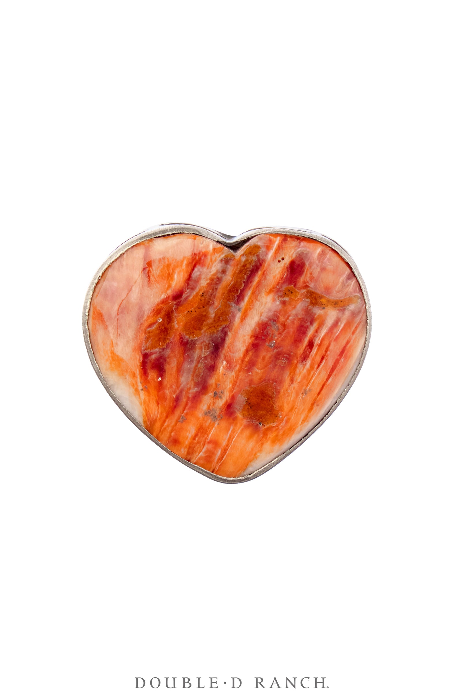 Ring, Novelty, Orange Spiny Oyster, Heart, Hallmark, Contemporary, Adjustable, 1814
