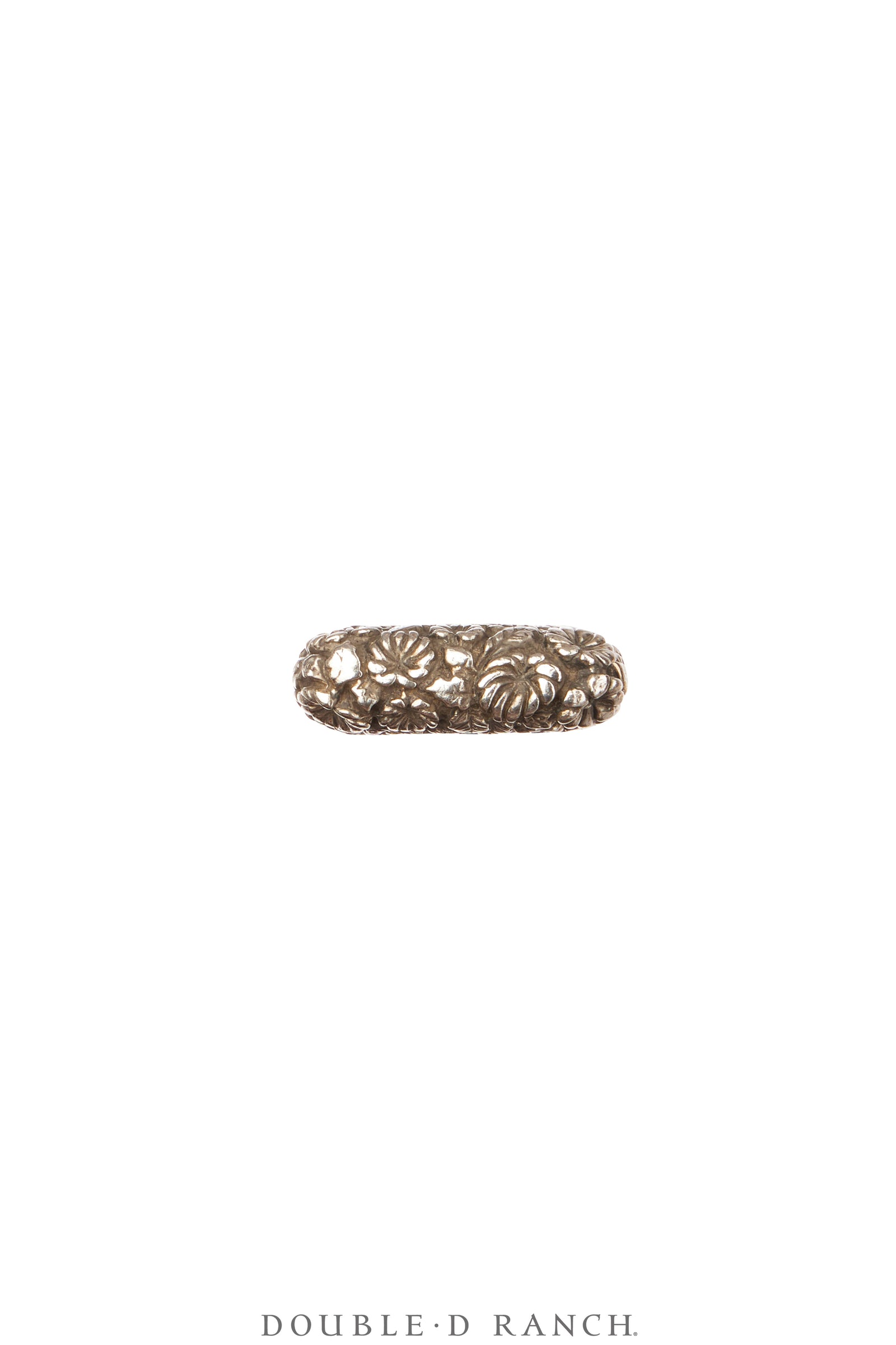 Ring, Dian Malouf, Stacker, Sterling Silver, Floral Buds, Hallmark, Contemporary, 1815