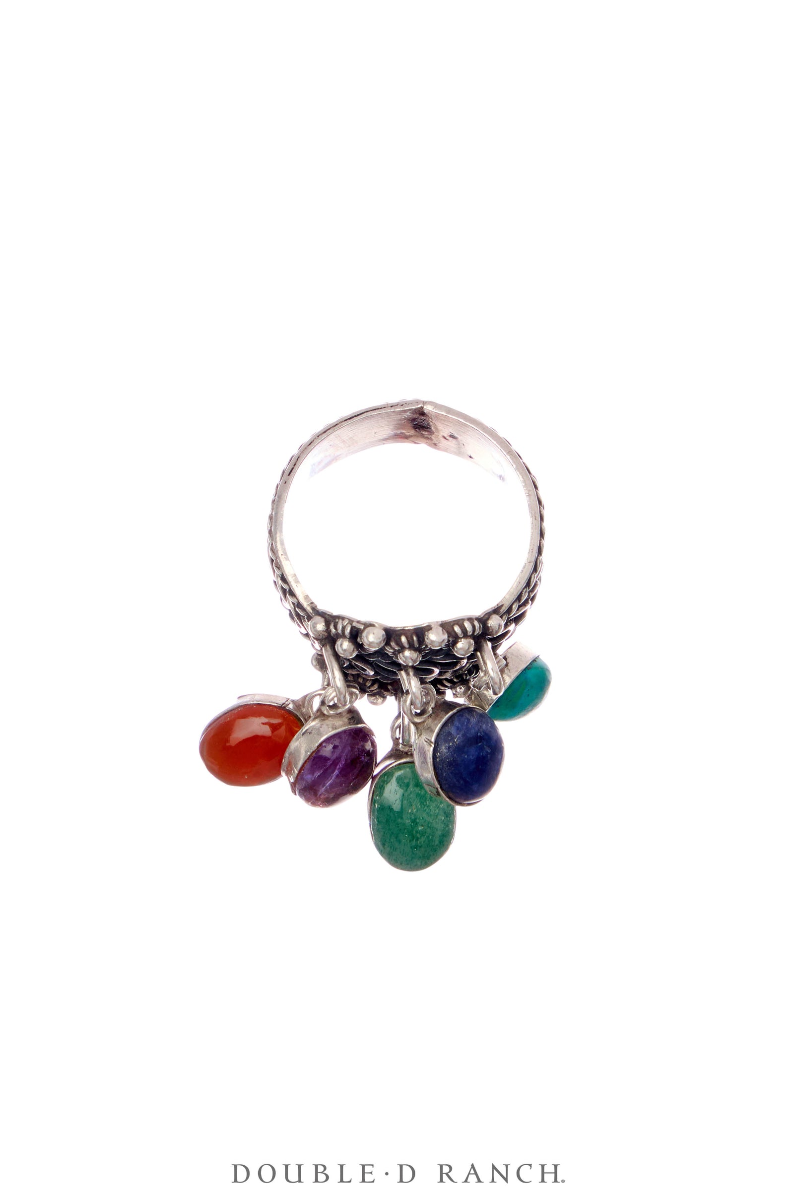 Ring, Novelty, Mixed Stones, Dangles, Taxco, Vintage, 1853