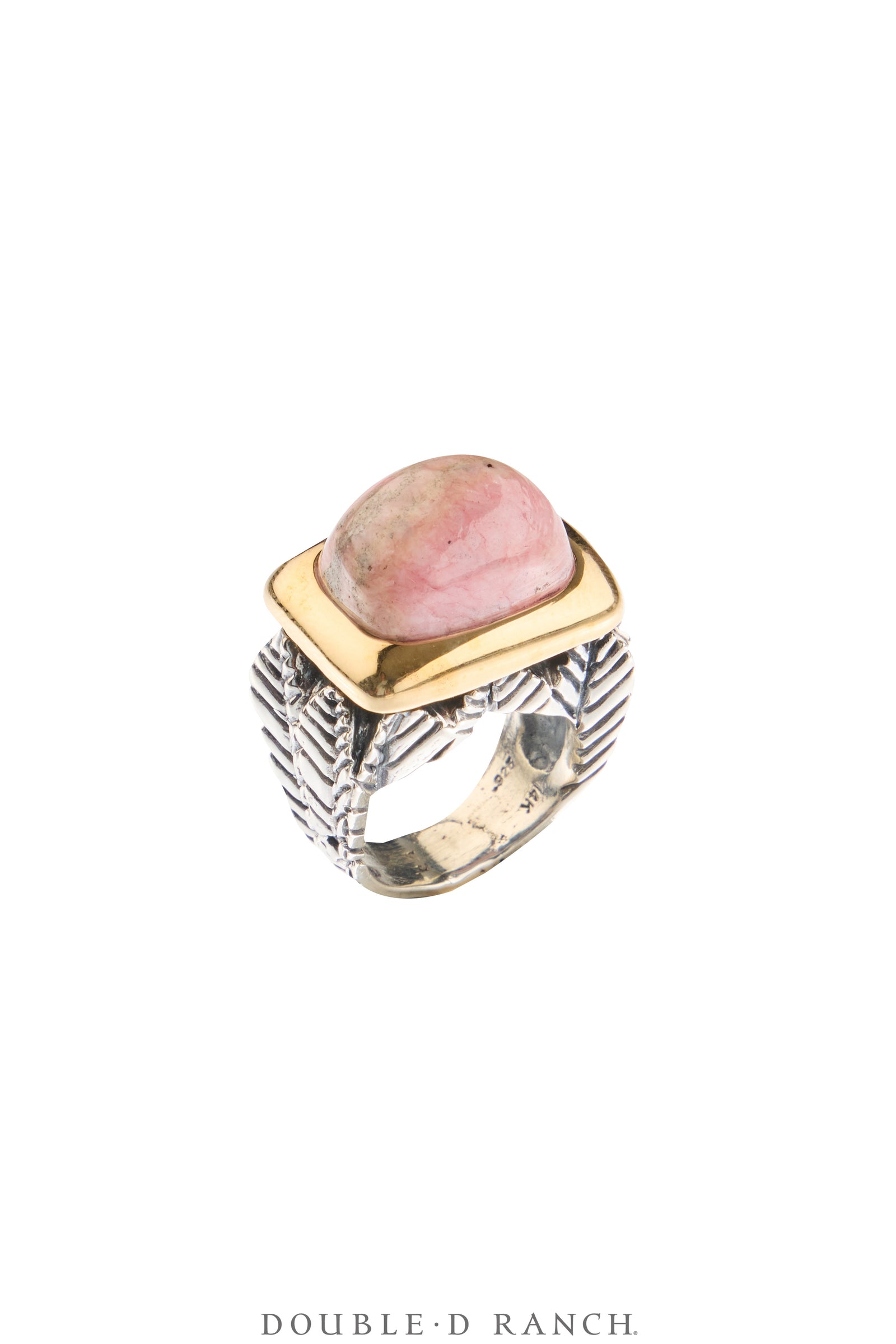 Ring, Dian Malouf, Statement, Rhodochrosite, Hallmark, Contemporary, 1940