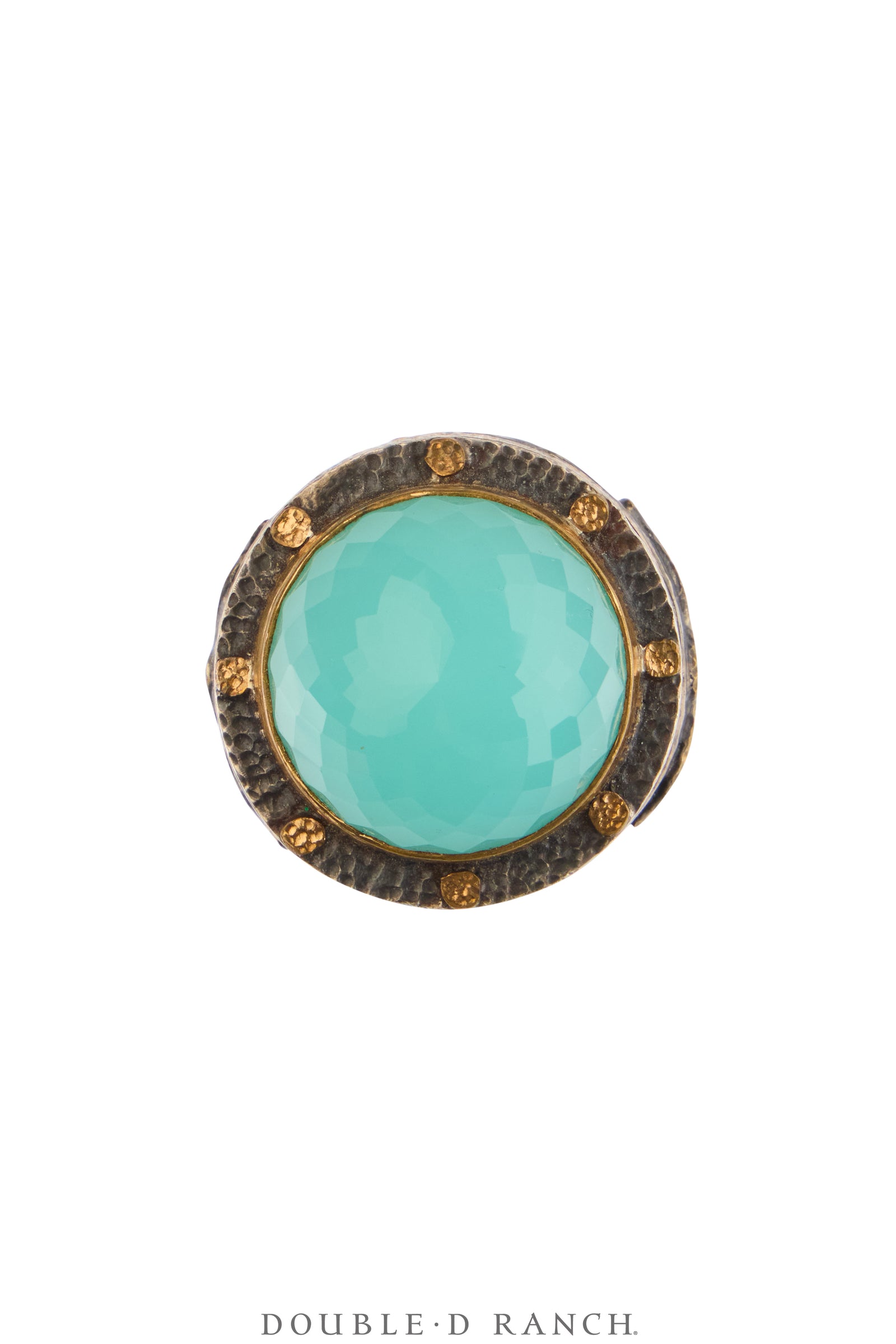 Ring, Cholsedony, Hammered Bronze, Bora Hallmark, Contemporary, 1944