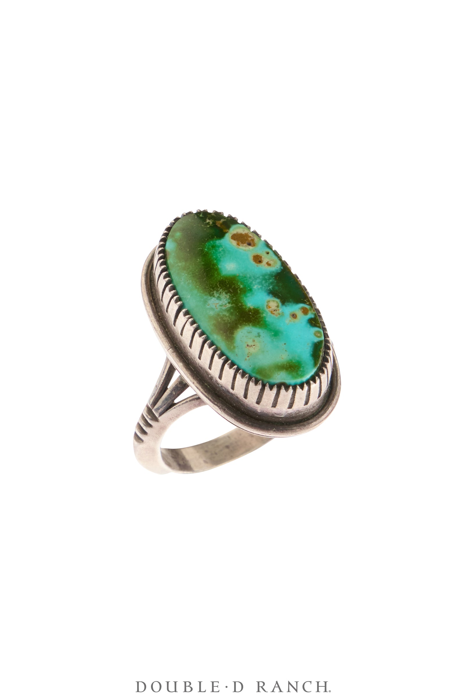 Ring, Natural Stone, Turquoise, Heavy Bezel, Marked, 11, Vintage ‘80s, 1957