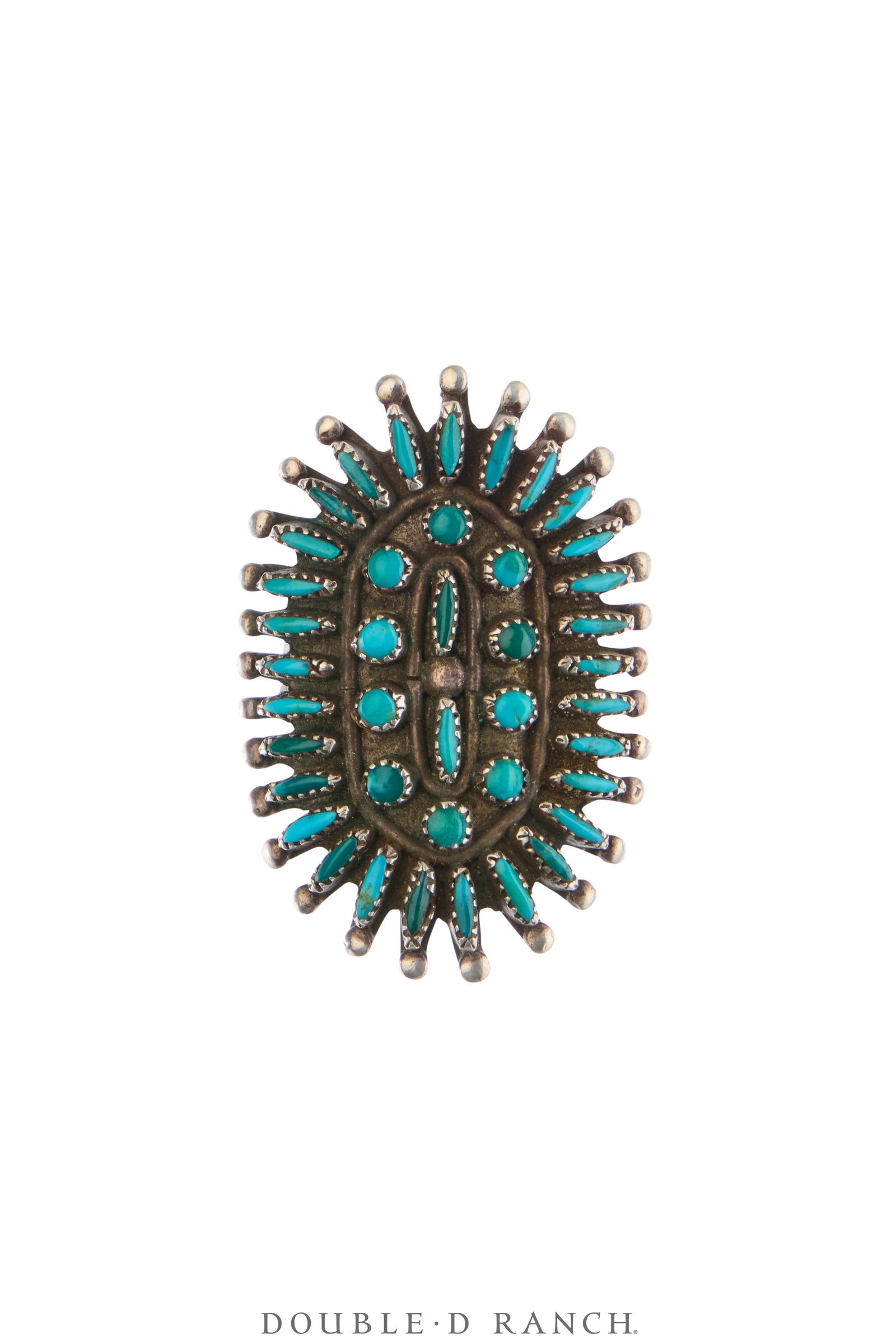 Ring, Cluster, Turquoise, Hallmark, Vintage, 1958