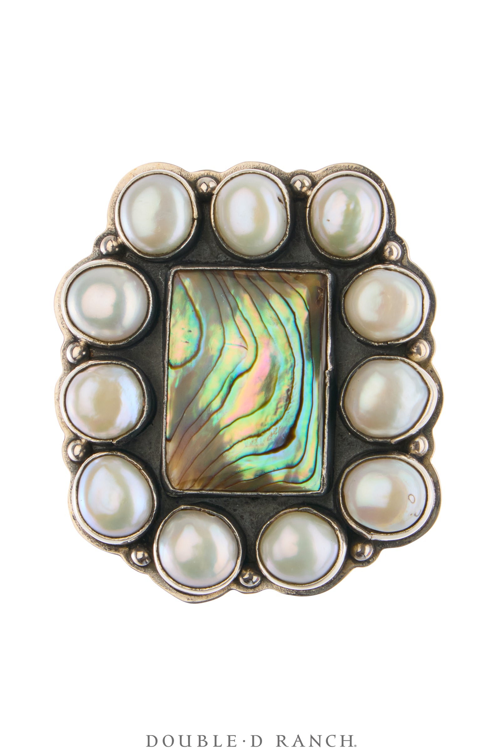 Ring, Federico, Cluster, Abalone, Mother of Pearl, Hallmark, Contemporary, 1959