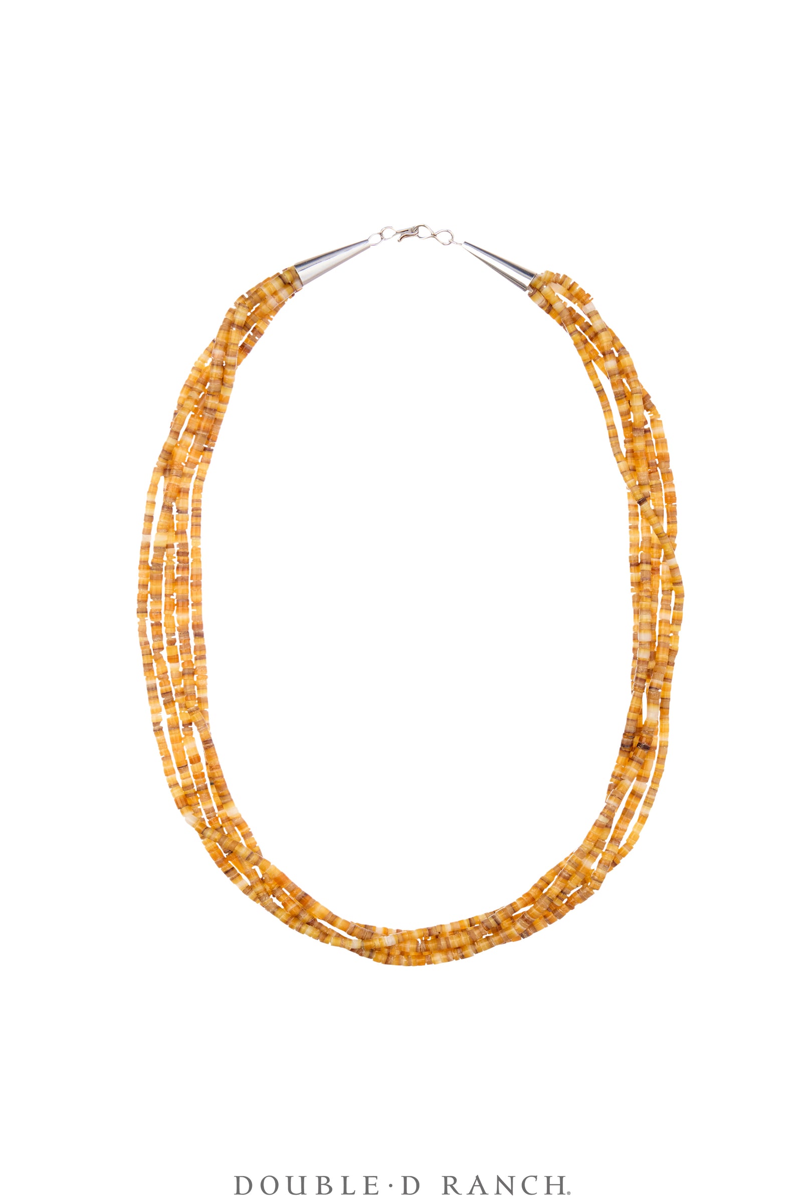 Necklace, Natural Stone, Heishi, Gold Lip Shell, 5 Strand with Earrings, 18," Artisan, Contemporary, 3539