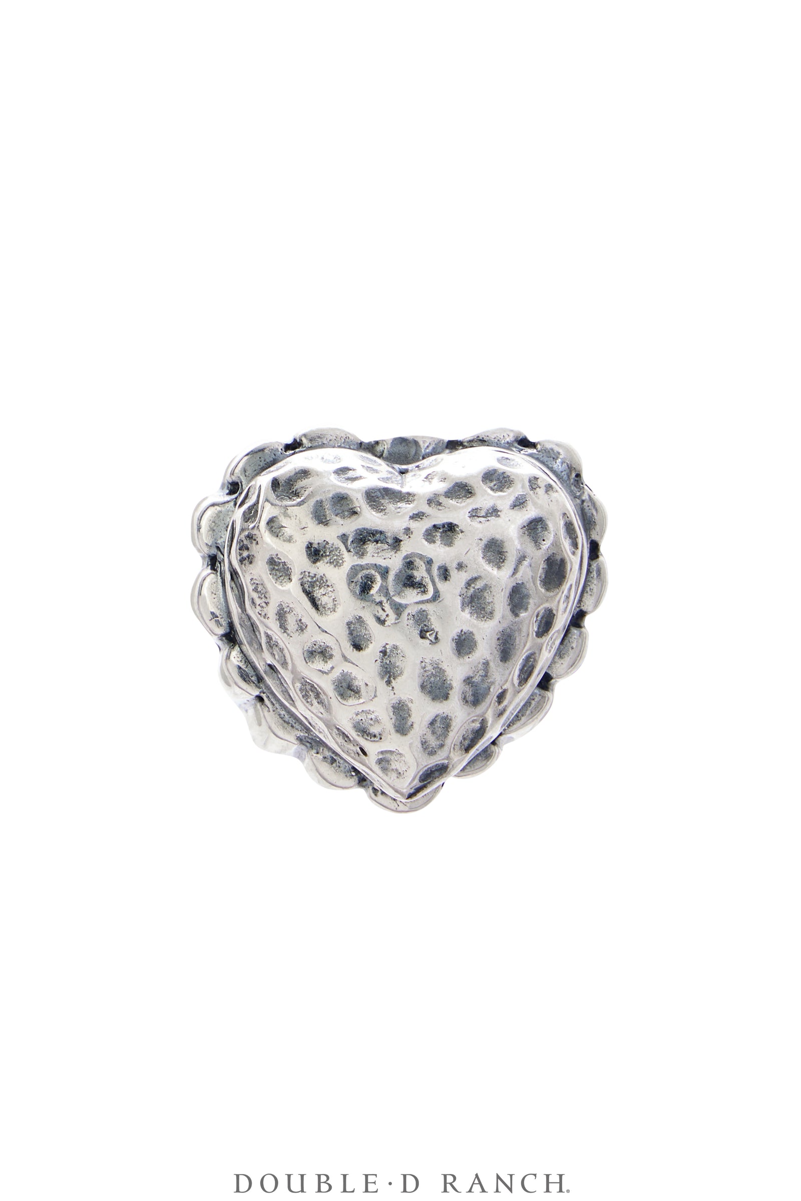 Ring, Dian Malouf, Sterling Silver, Puffed Heart, Hallmark, Contemporary, 1679