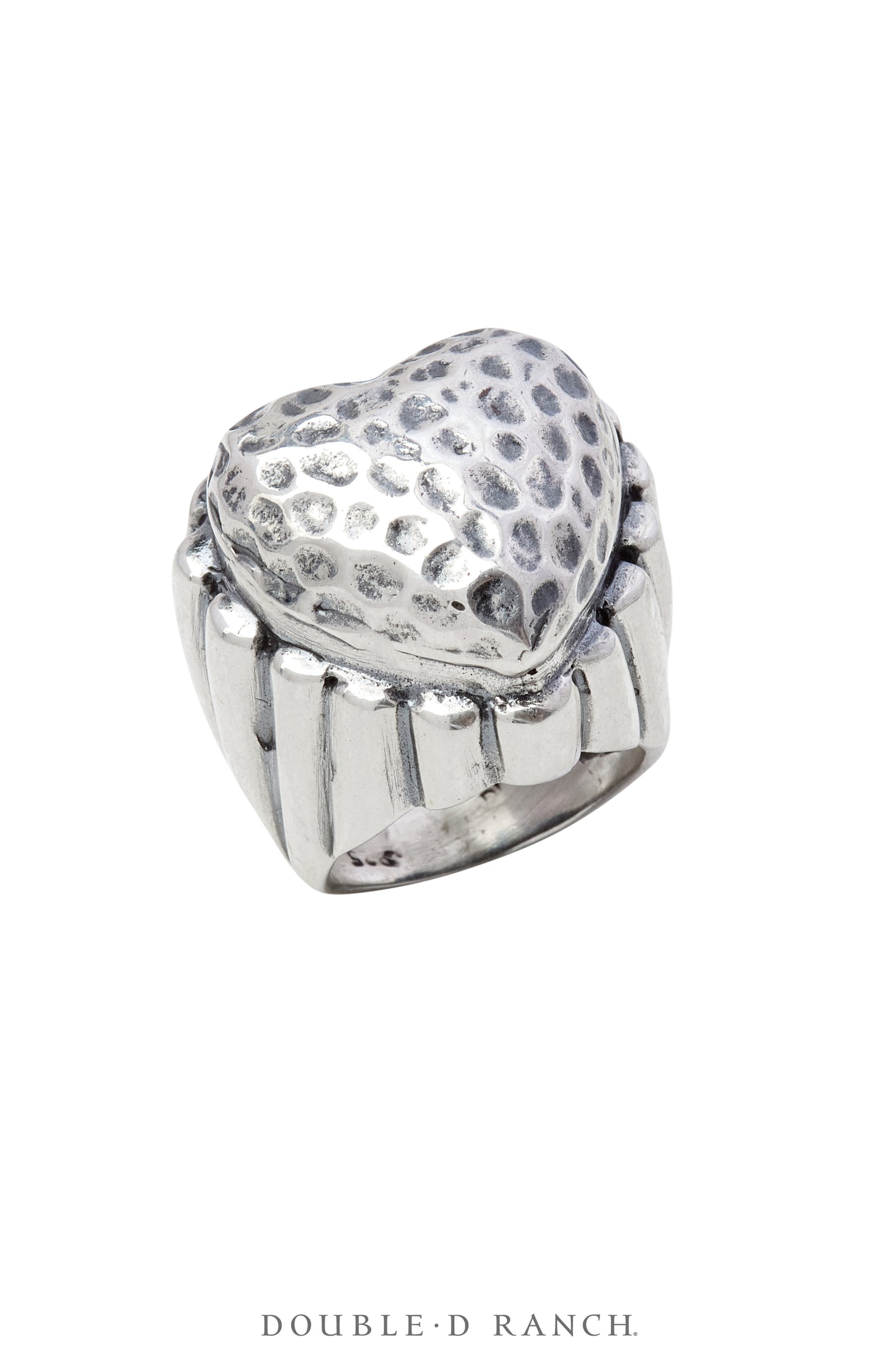 Ring, Dian Malouf, Sterling Silver, Puffed Heart, Hallmark, Contemporary, 1679
