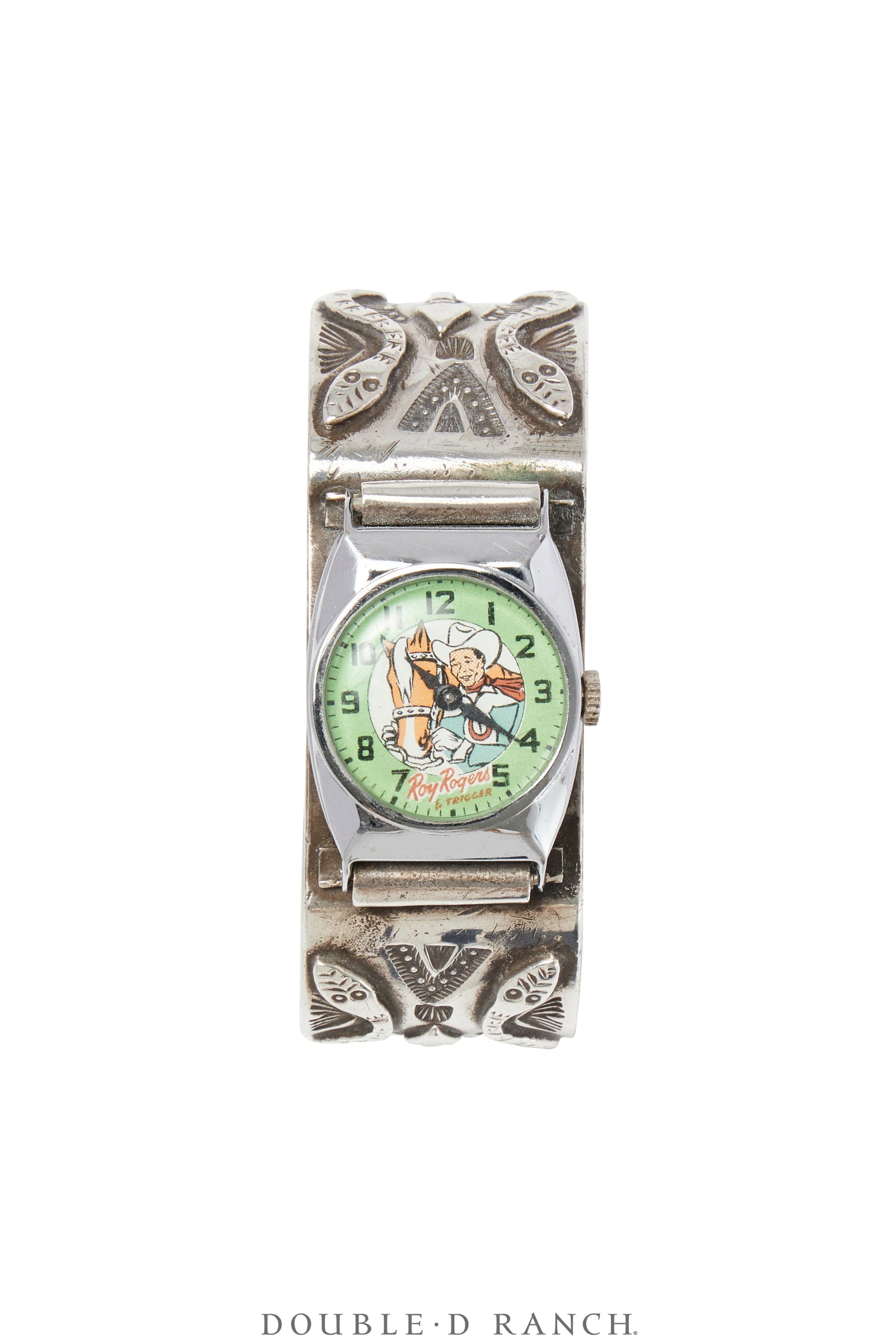 Miscellaneous, Watch Band, Navajo with Snake Appliqué, Roy Rogers Face, Vintage, 1108