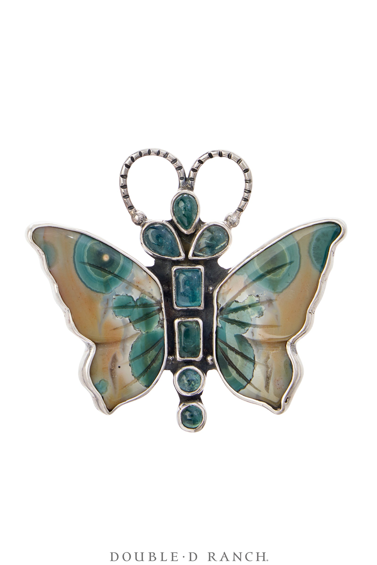 Ring, Novelty, Ocean Jasper, Butterfly, Hallmark, Contemporary, 1698